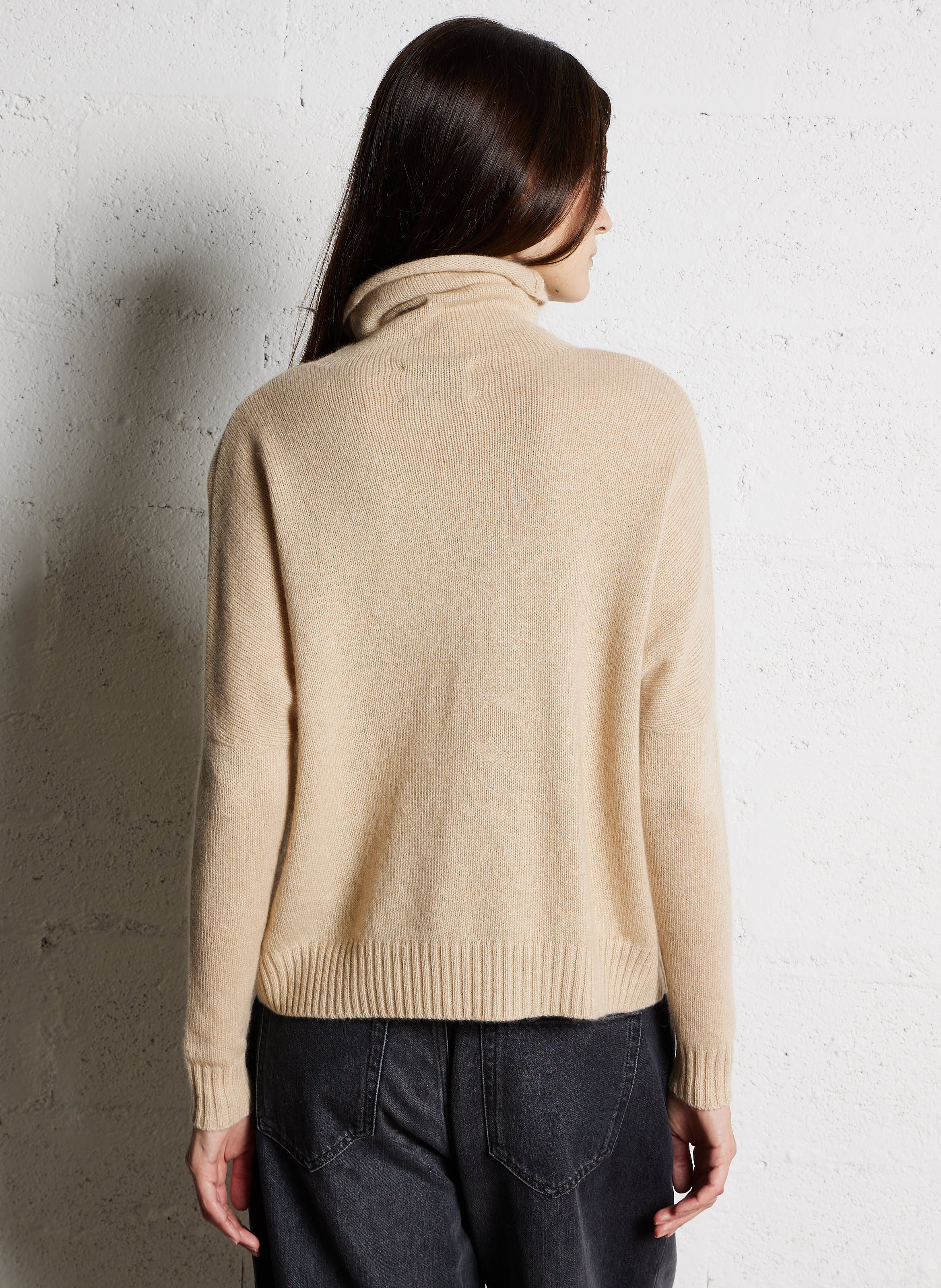 Cashmere polo neck sweater KUJTEN Beige