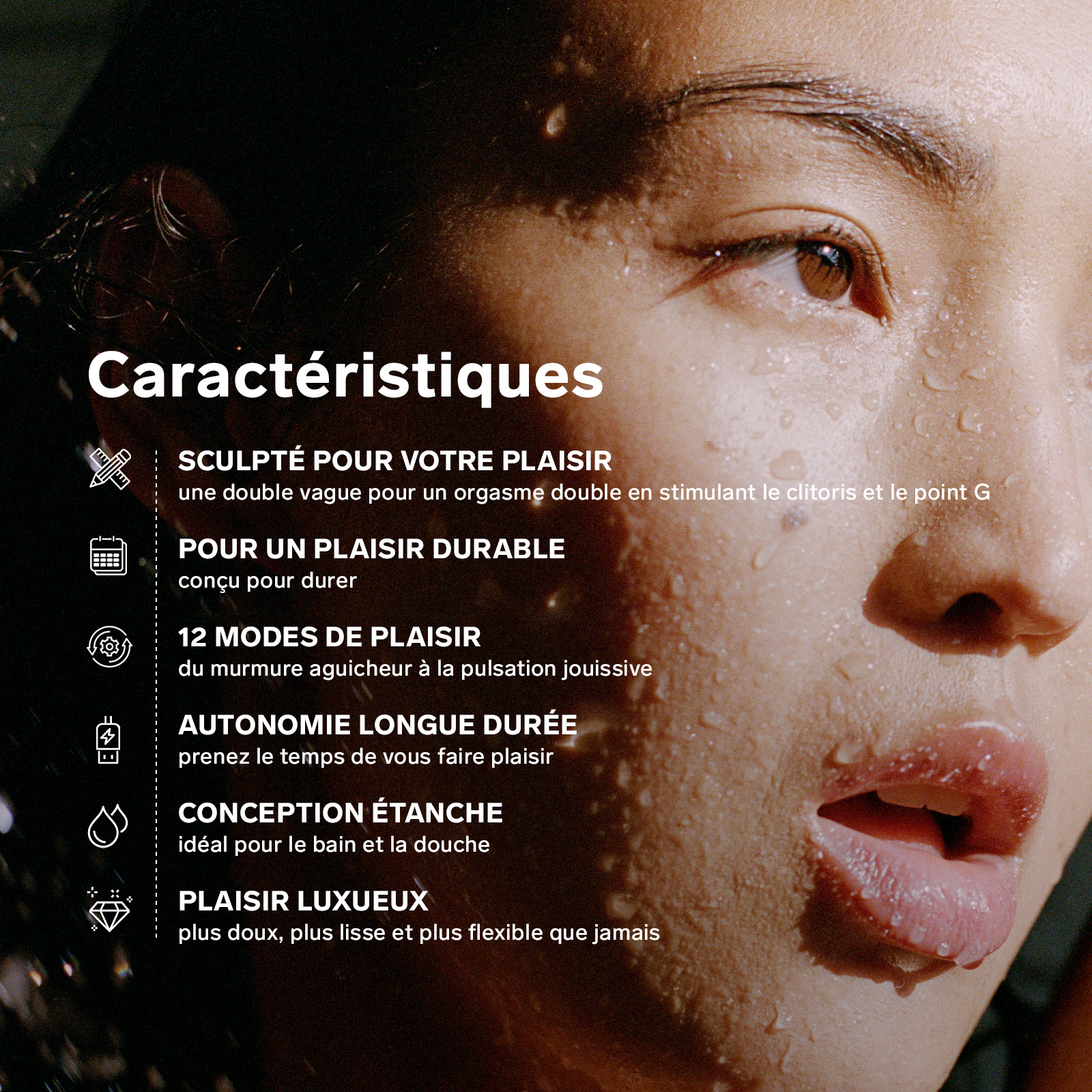 Stimulateur clitoridien et vibromasseur point g rabbit LELO Bleu