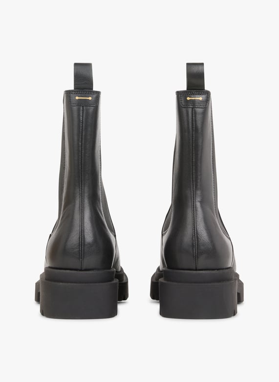 Bianca Lederstiefeletten in Schwarz