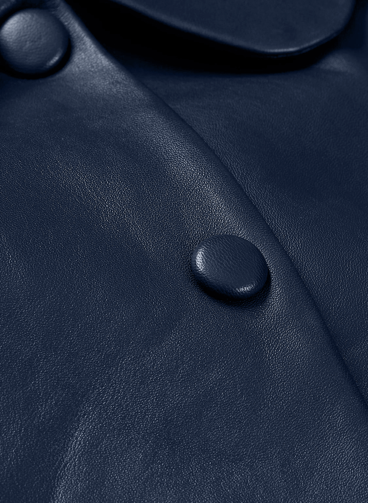 Leather shirt collar jacket BA&amp;SH Blue