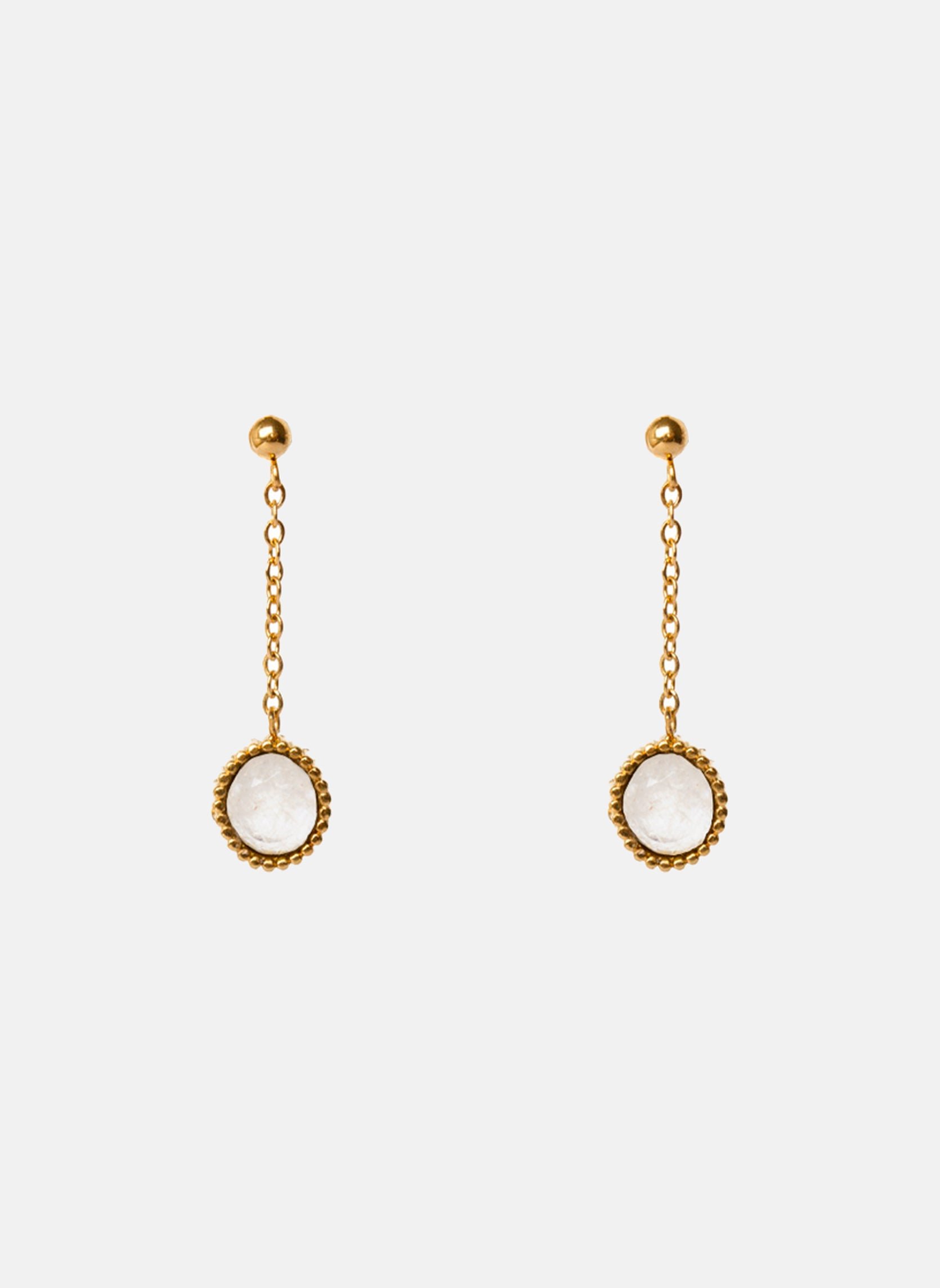 HEE - Stainless steel earrings for pierced ears AEC Paris White