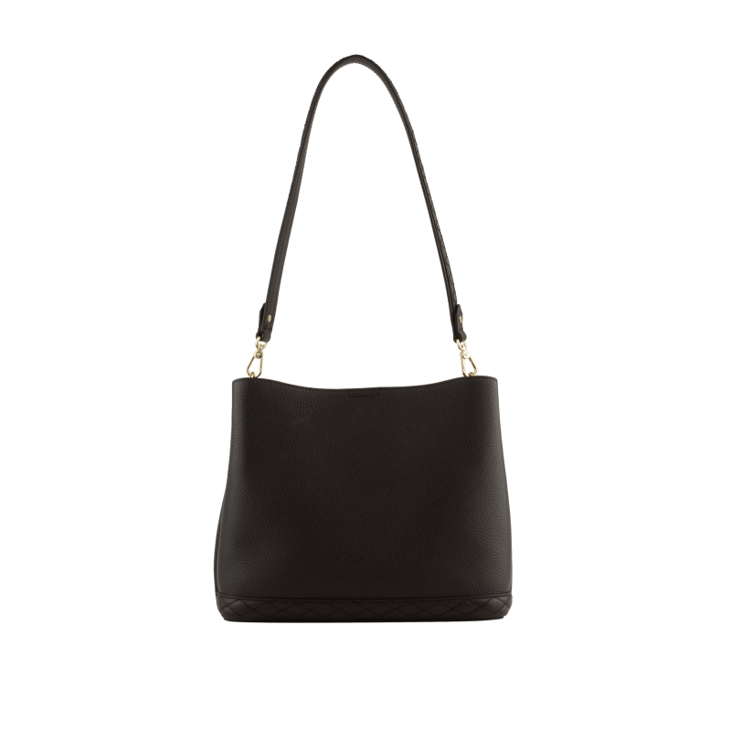 Satchel - cowhide leather POURCHET Brown