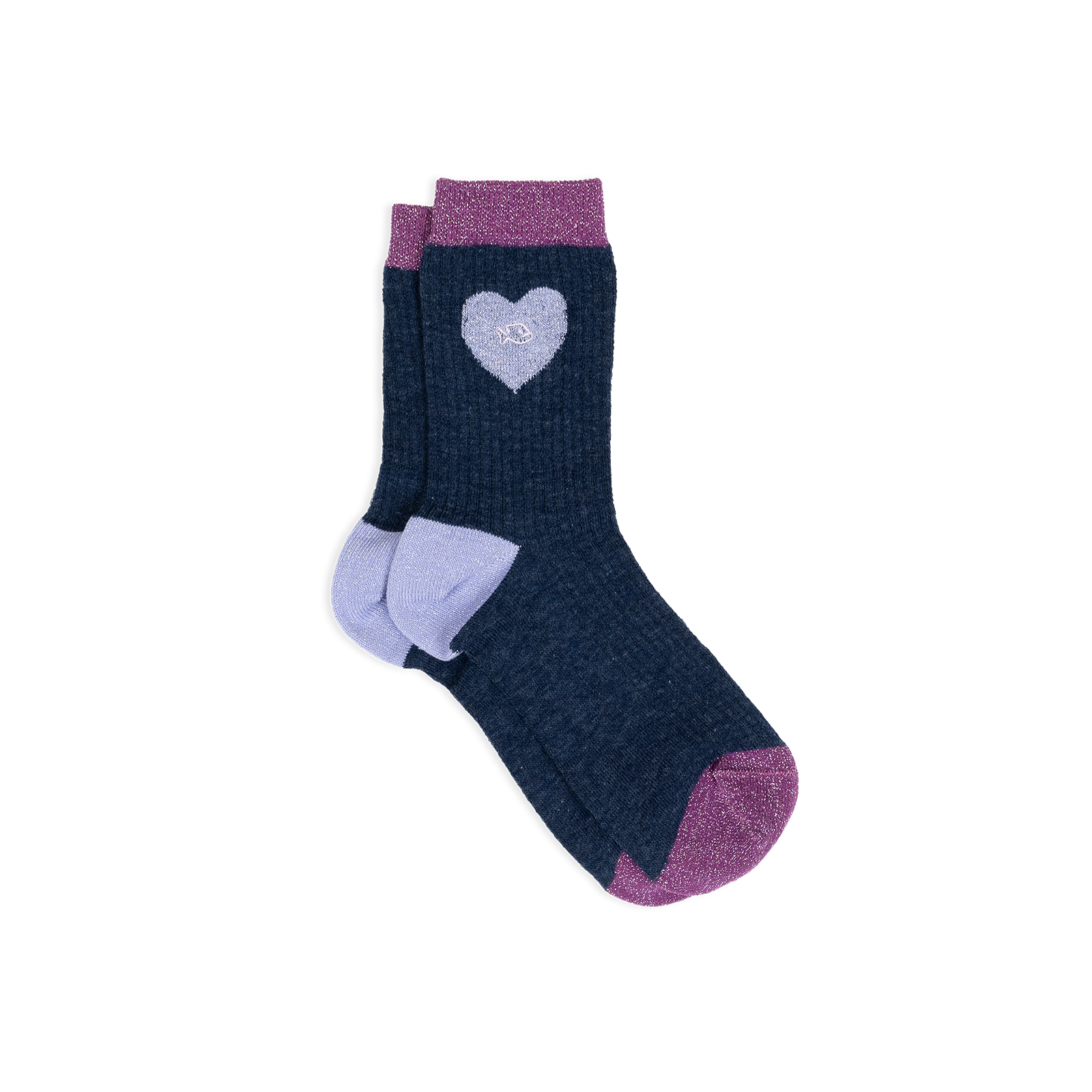 Combed cotton heart socks BILLYBELT