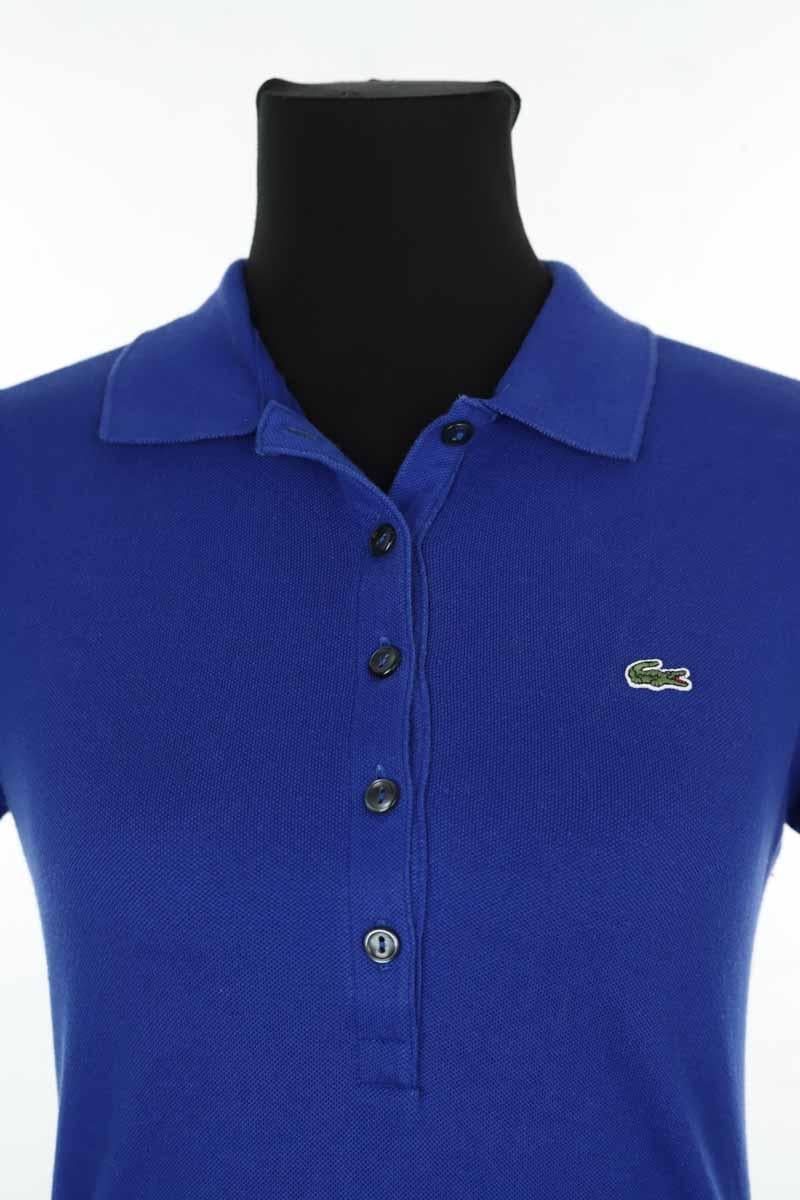 Cotton polo shirt LACOSTE - SECONDE MAIN Blue