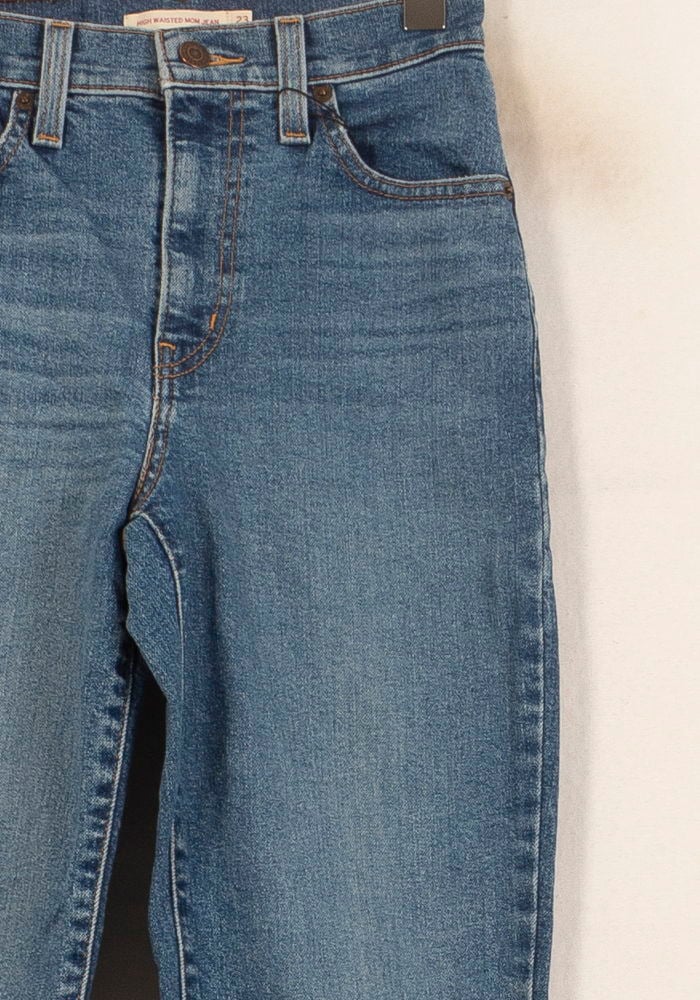 Cropped slim jeans with studs LEVI'S - Seconde main Blue