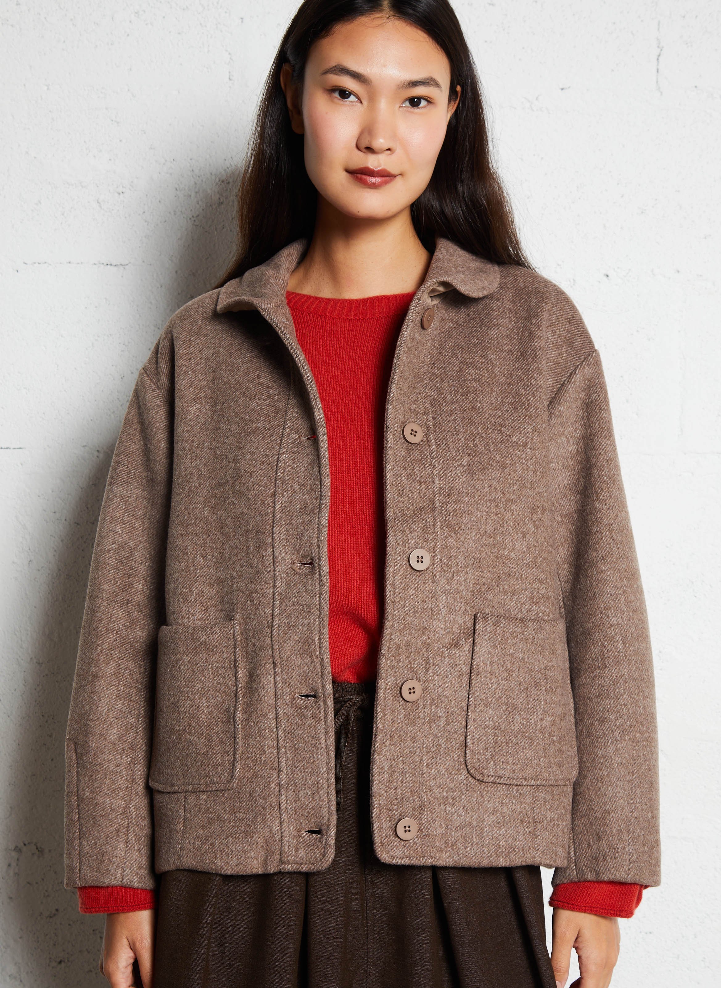Oversized wool-blend jacket  JC SOPHIE