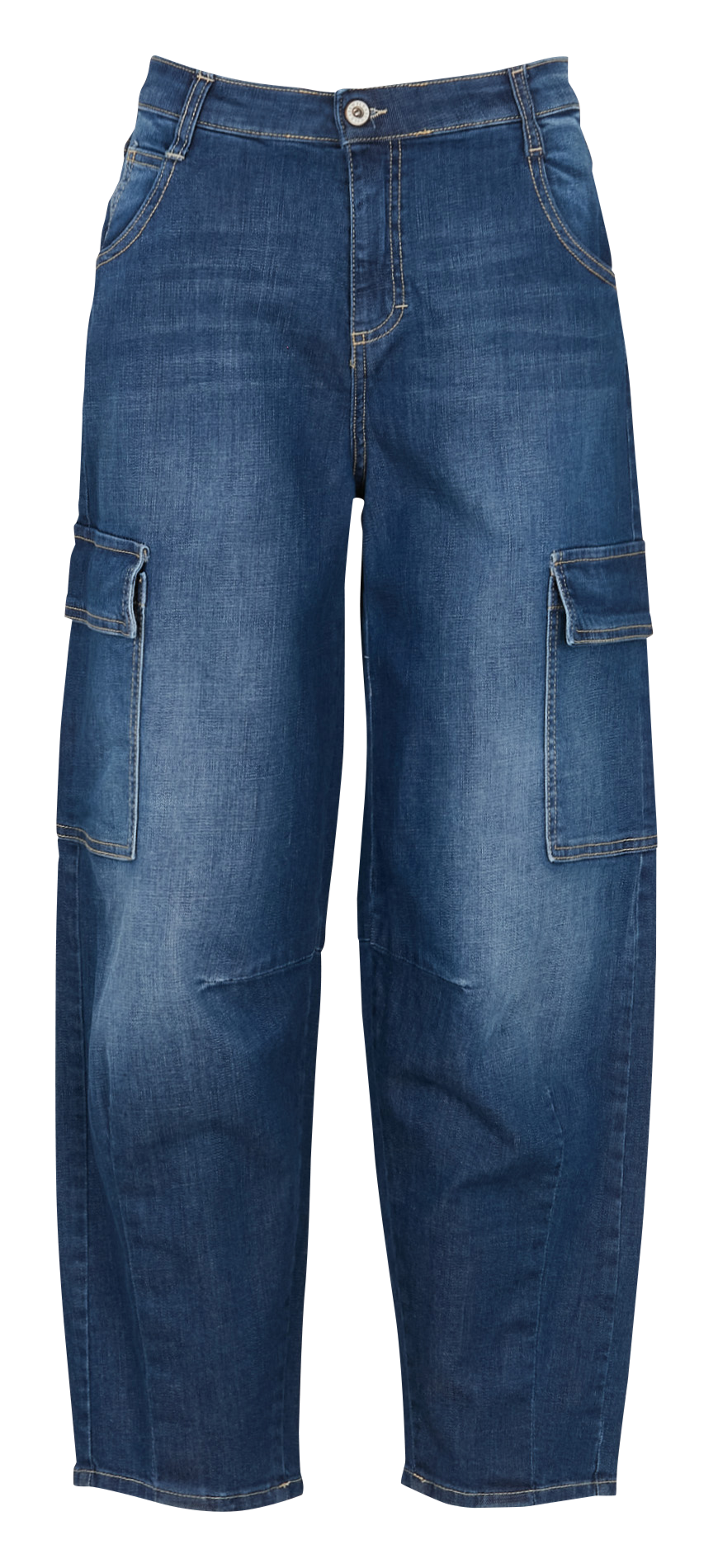 Pantacourt en jean PLEASE Bleu