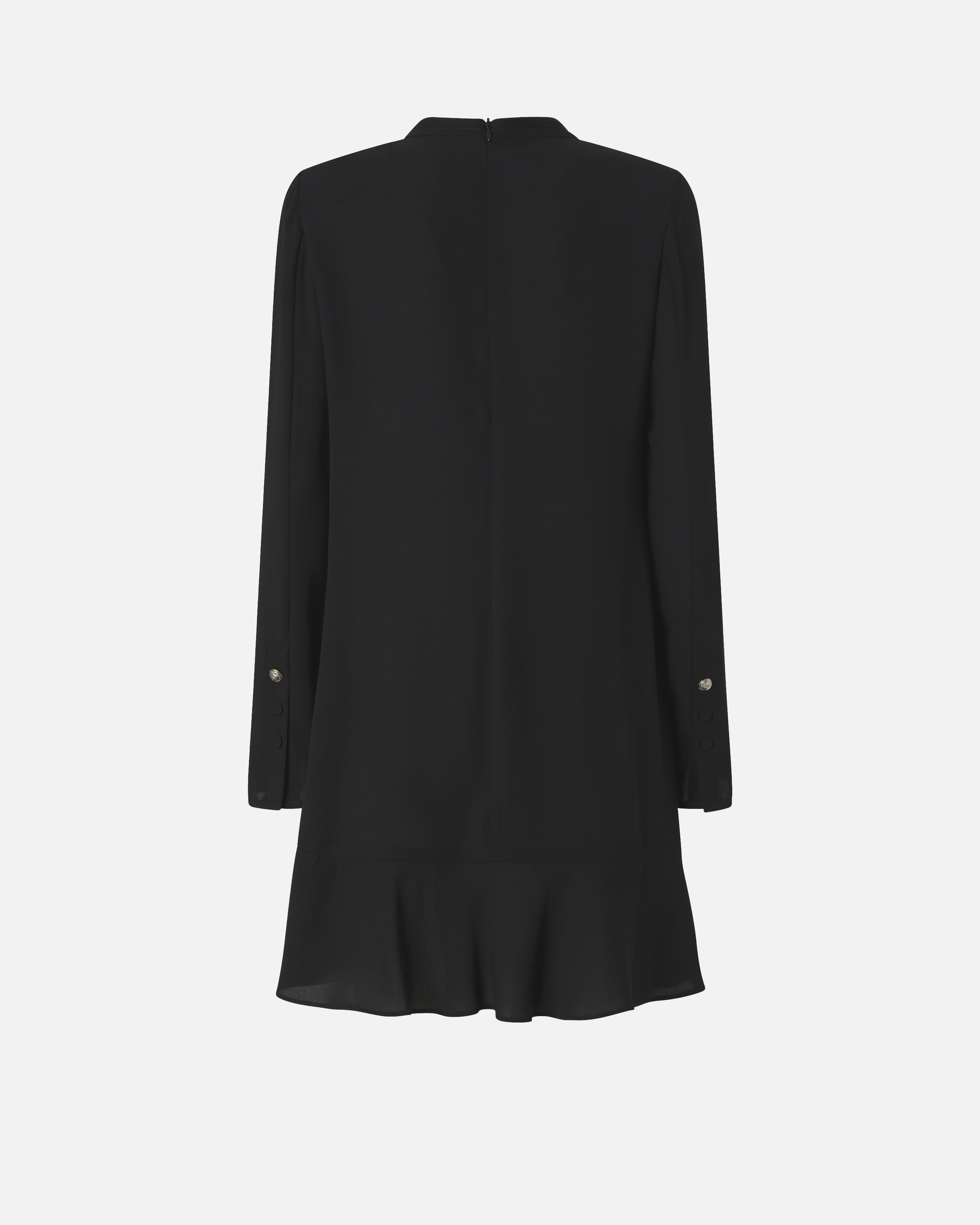 Short and flowy dress in technical crepe fabric PINKO Black