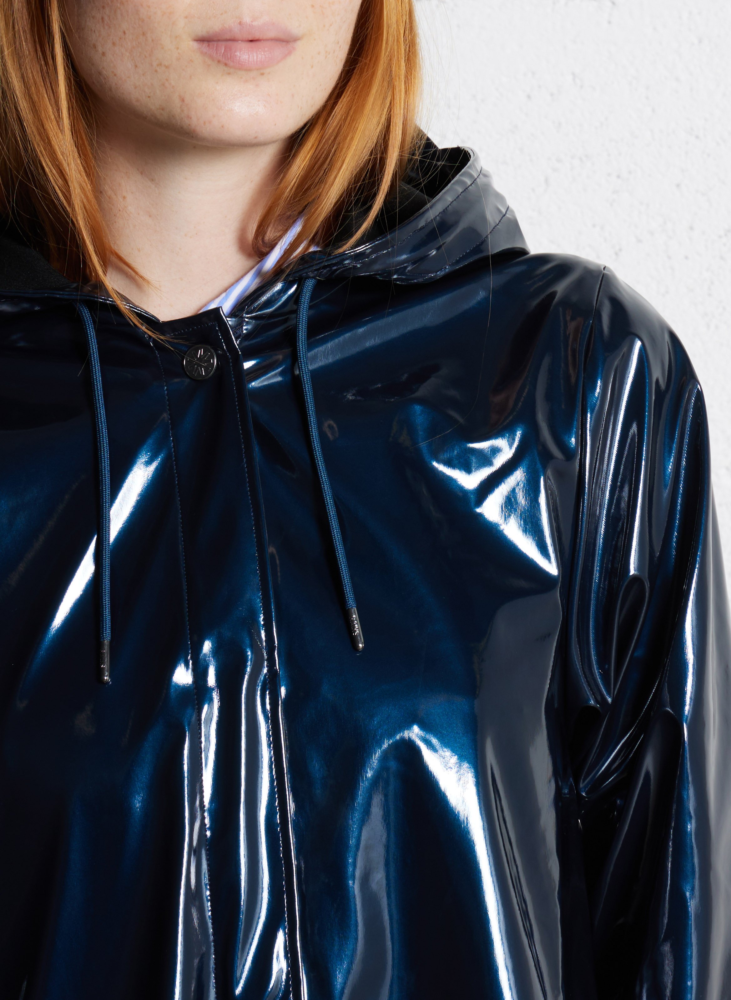 Hooded jacket RAINS Blue