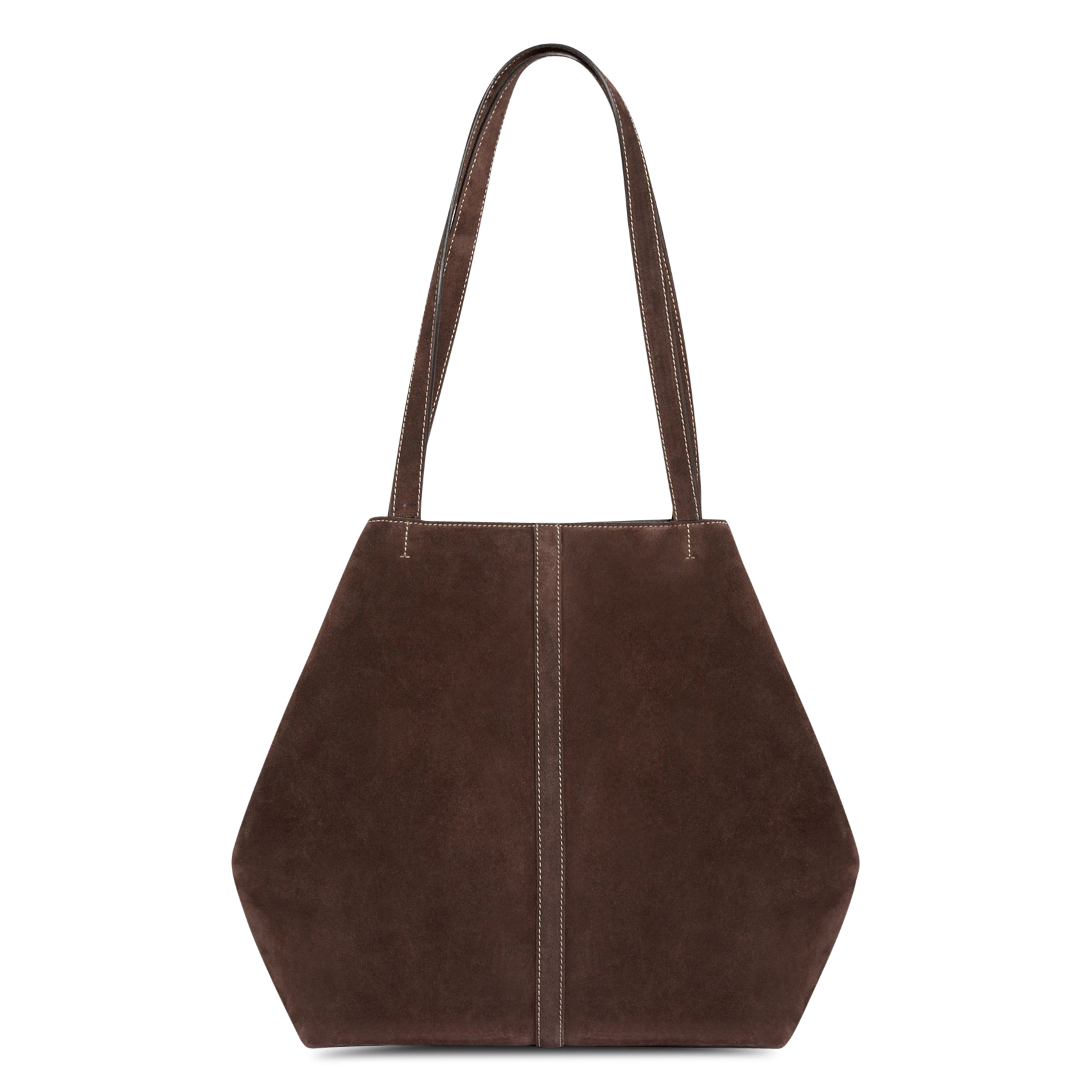 Suede tote bag VANESSA BRUNO Grey