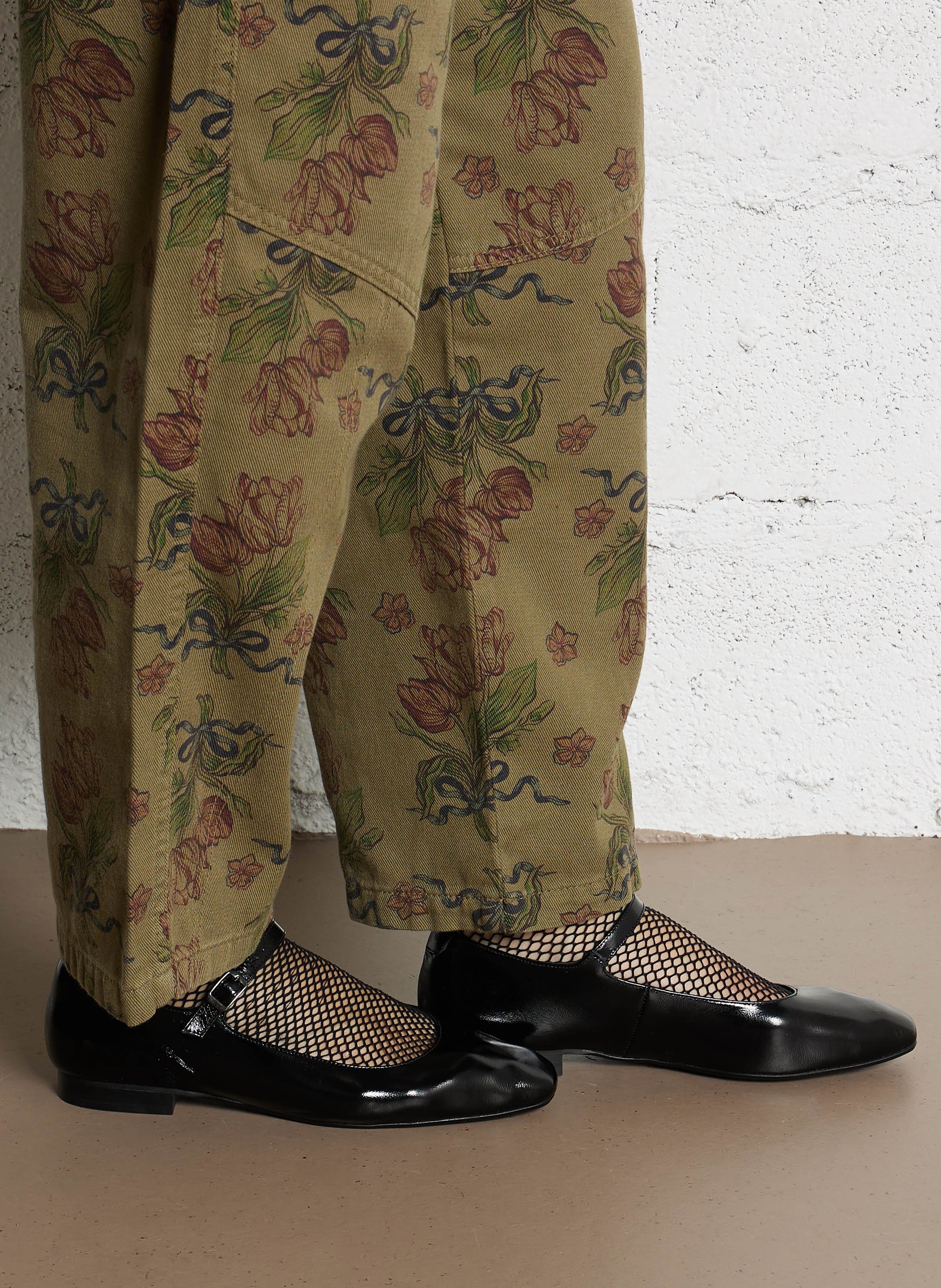 Ballerina's van lakleer REQINS Zwart