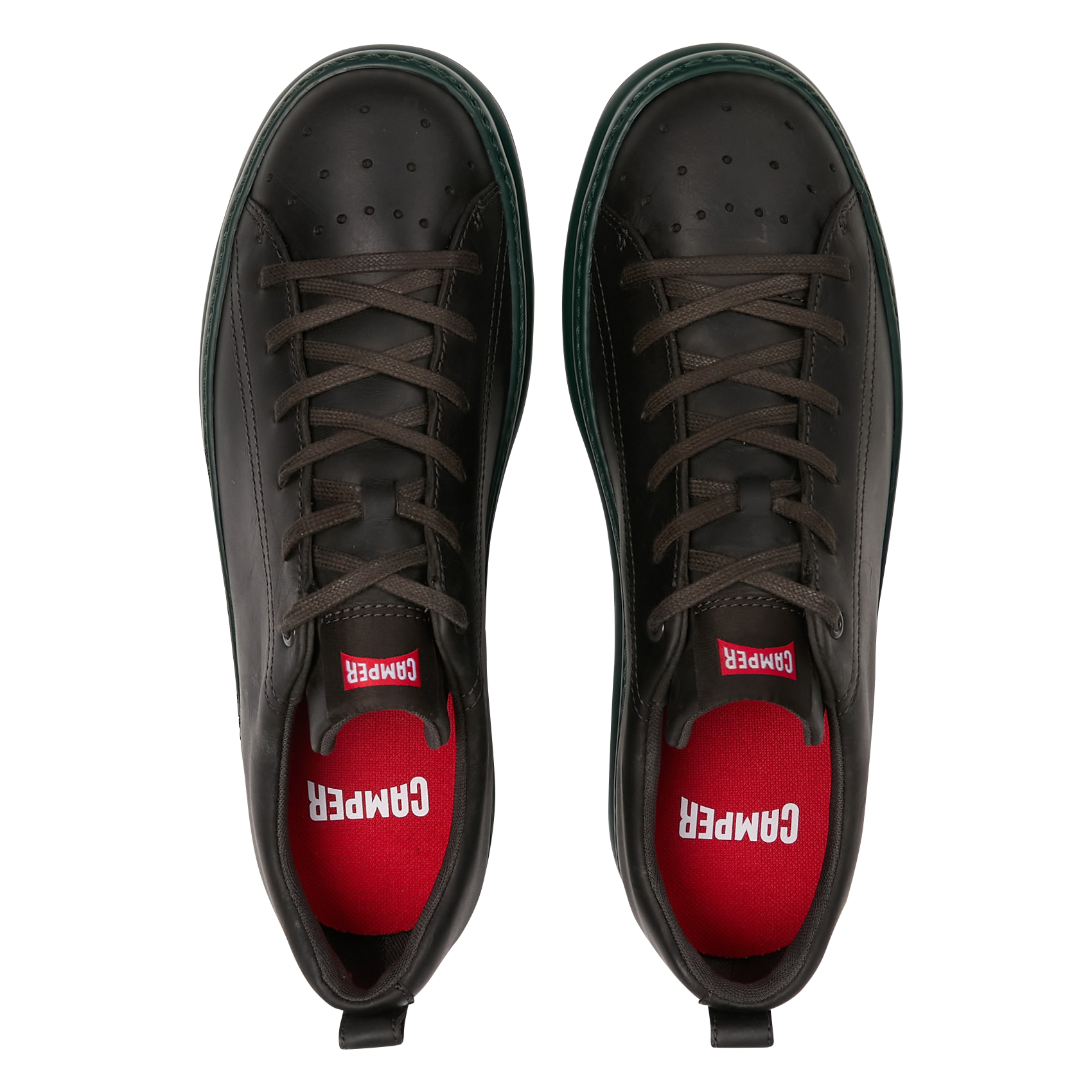 Baskets basses en cuir CAMPER Noir