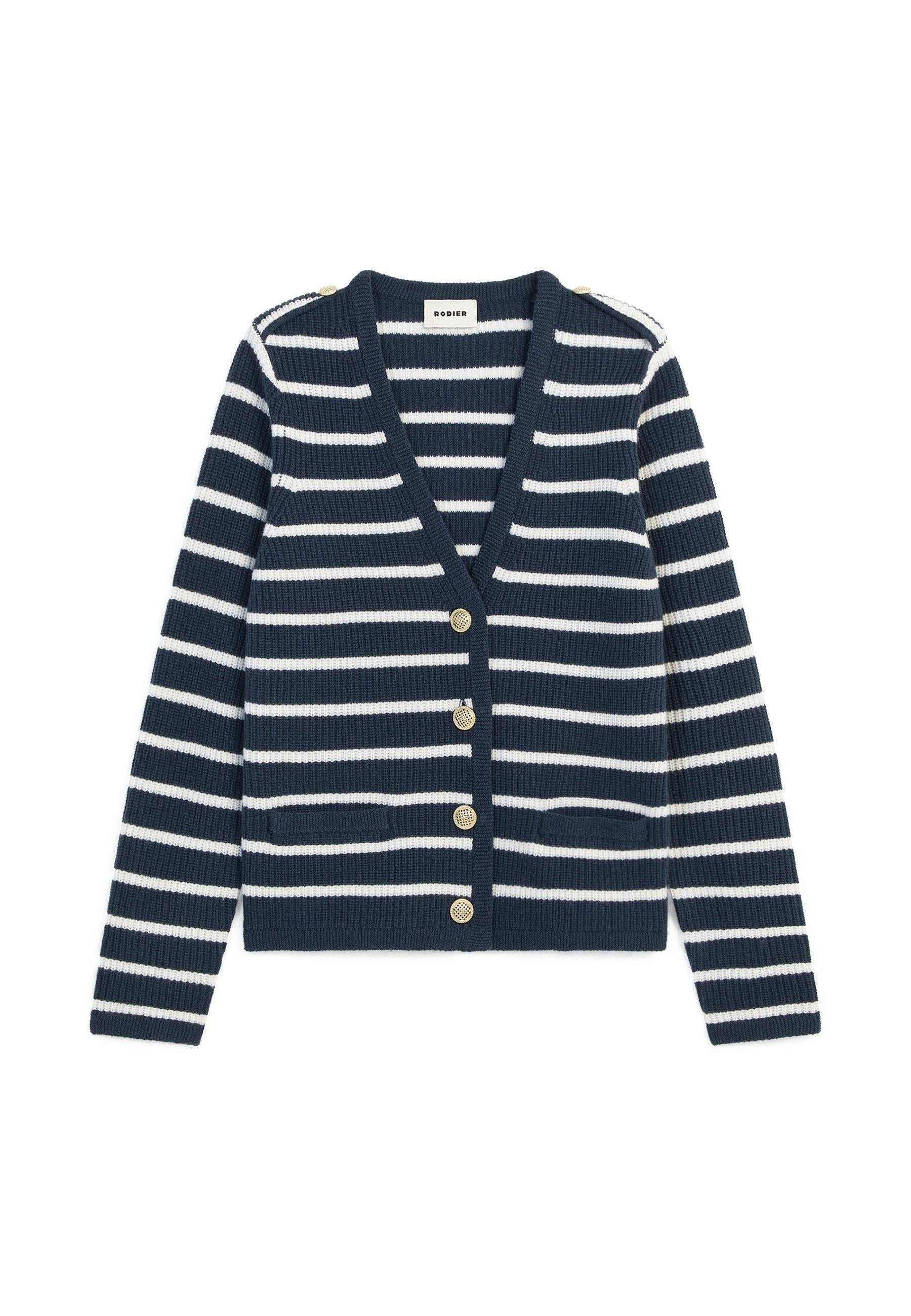 Striped wool vest RODIER Blue