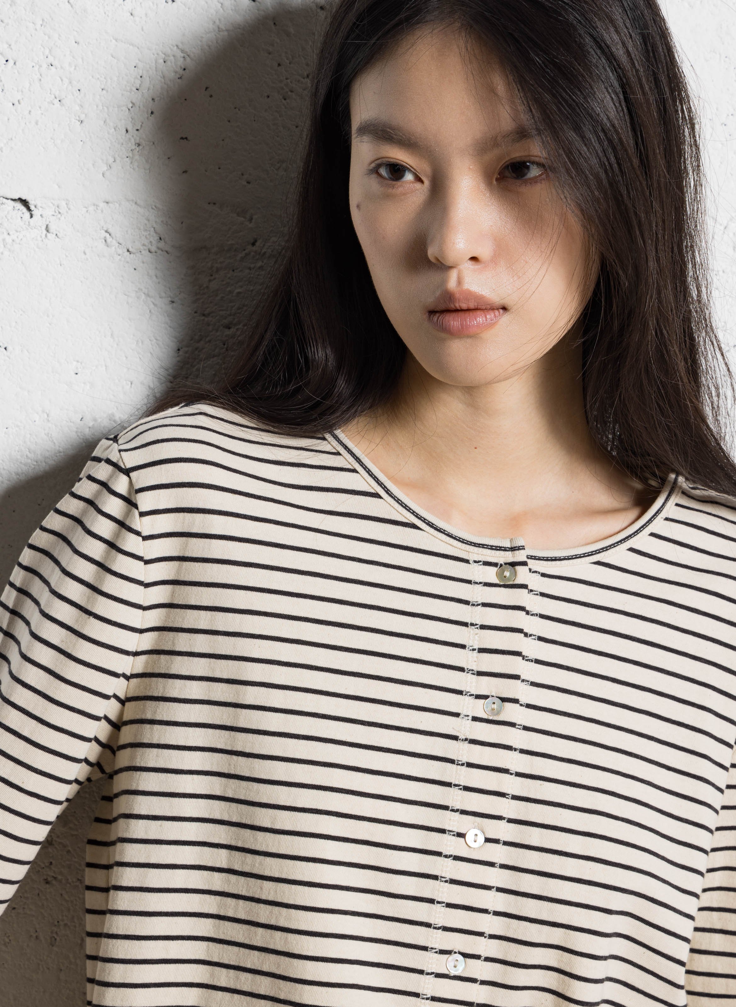 Oversize Rundhalsausschnitt Weste aus Baumwollmischung JC SOPHIE Schwarz