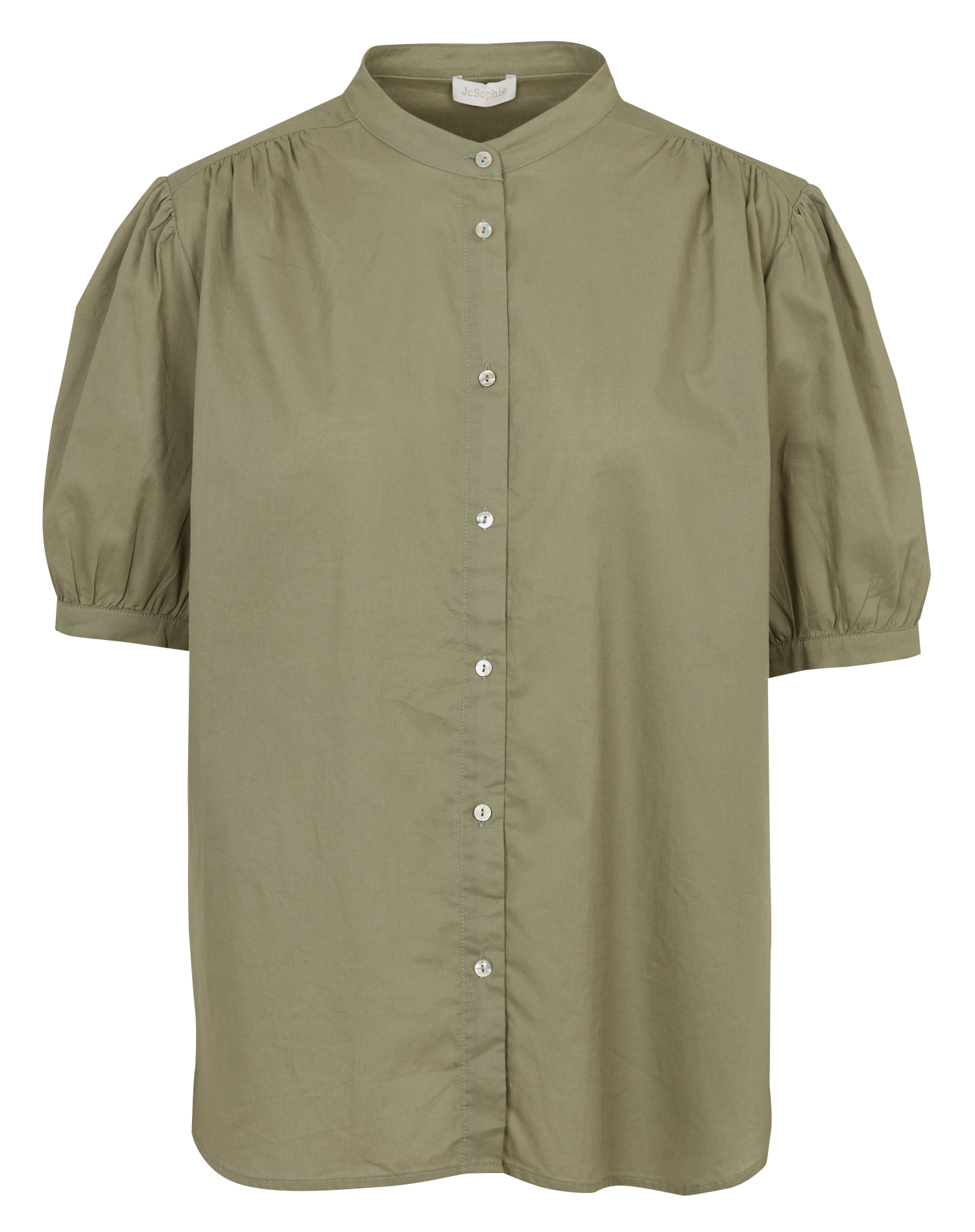 Oversize-Baumwollhemd mit klassischem Kragen JC SOPHIE Grun