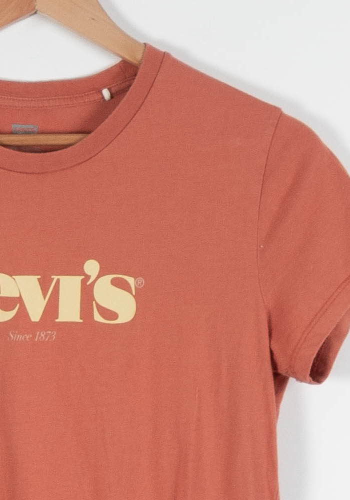 Tommy Badge T-shirt LEVI'S - Seconde main Orange