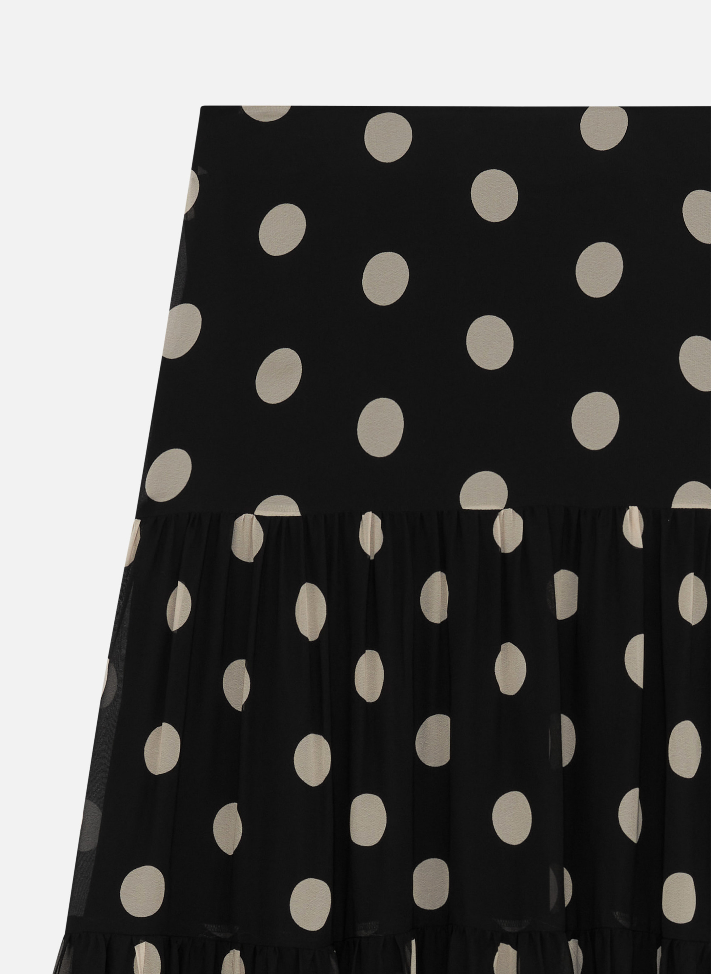 Long skirt with polka dot print THE KOOPLES Black