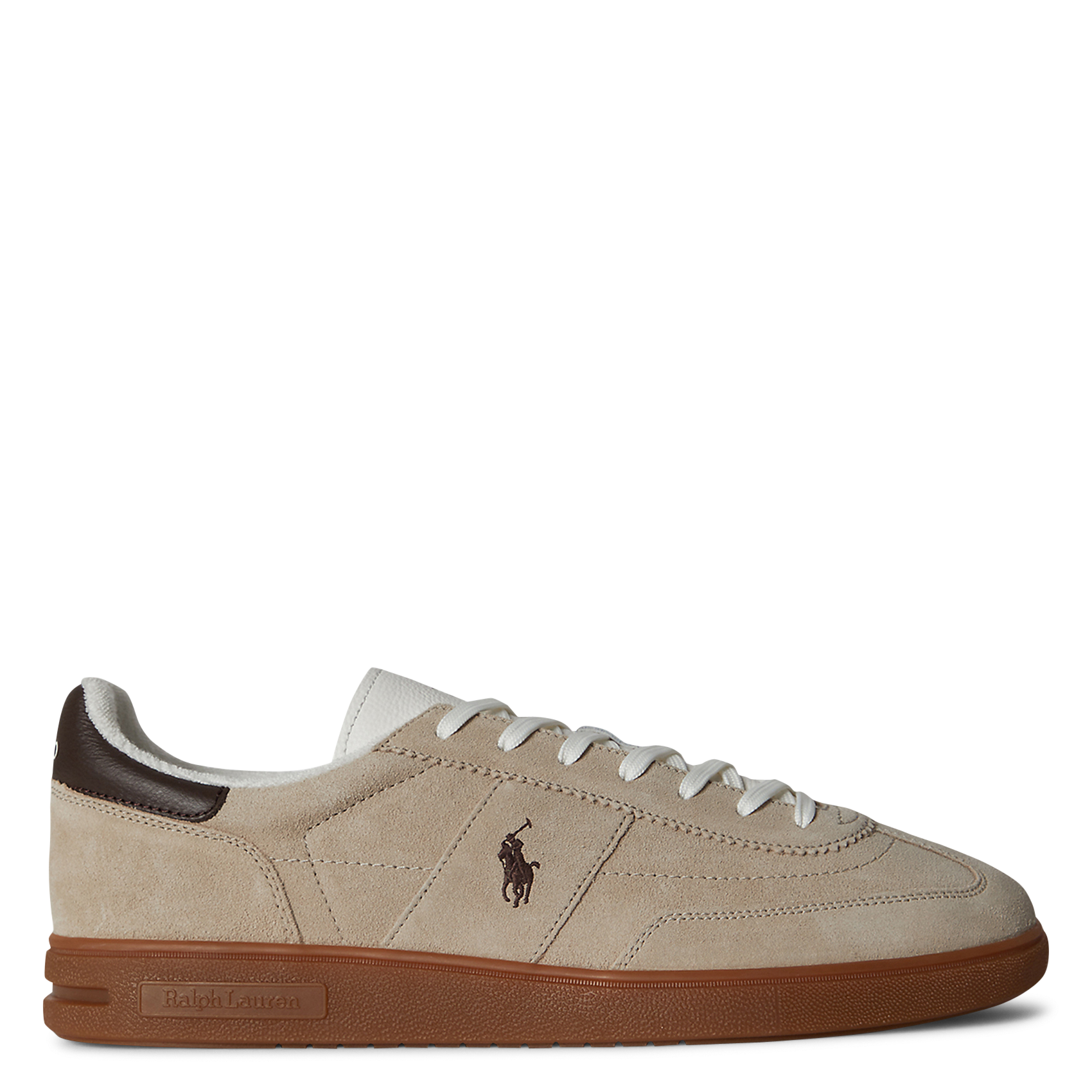 Niedrige Sneaker aus Veloursleder POLO RALPH LAUREN Beige