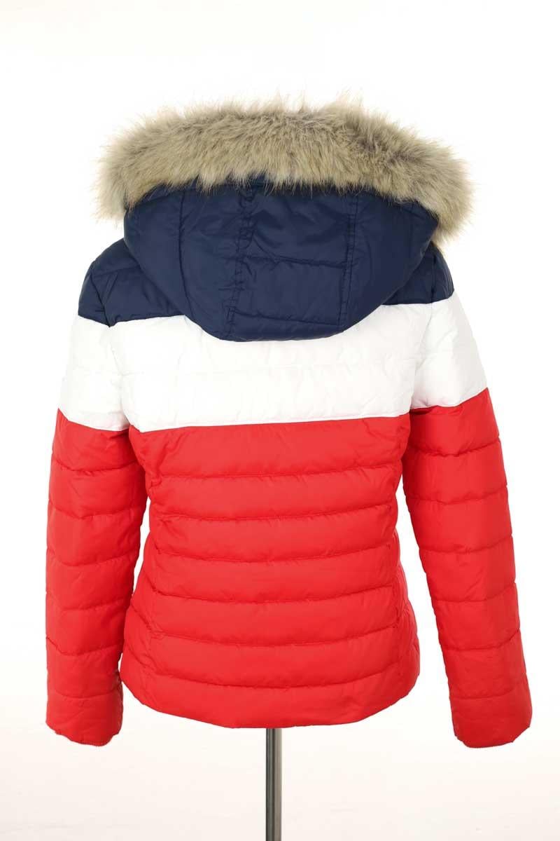 Lightweight quilted padded jacket with high neck TOMMY HILFIGER - SECONDE MAIN Red