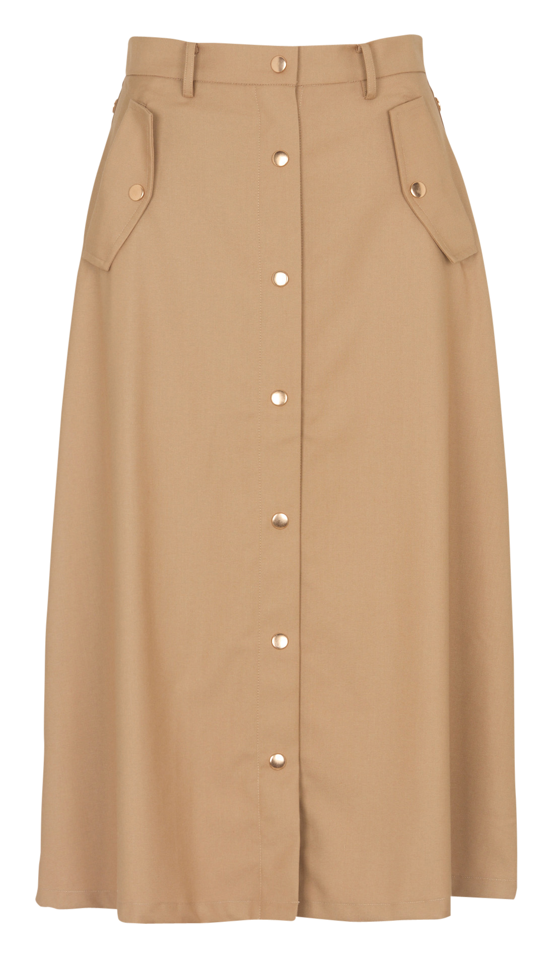 Jupe midi LA PETITE ETOILE Marron