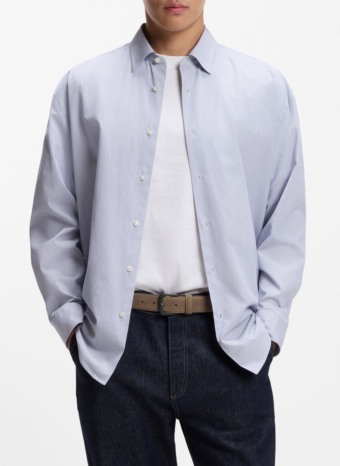 Ceinture en cuir BOSS Beige