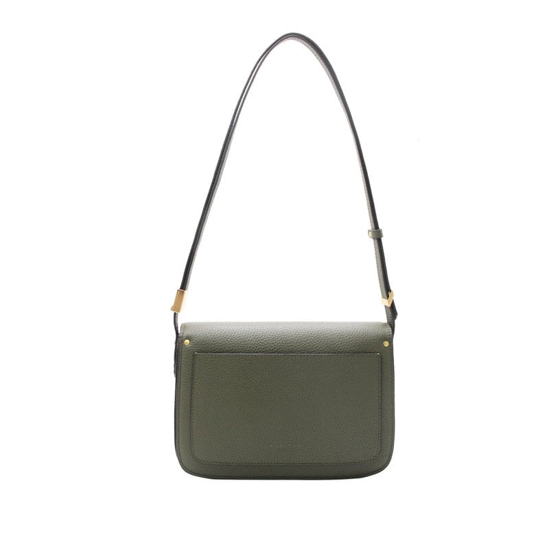 Crossbody bag in cowhide leather Khaki