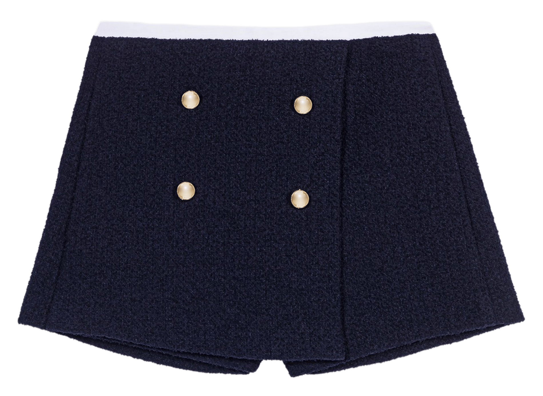 Tweed skirt-short MAJE Blue