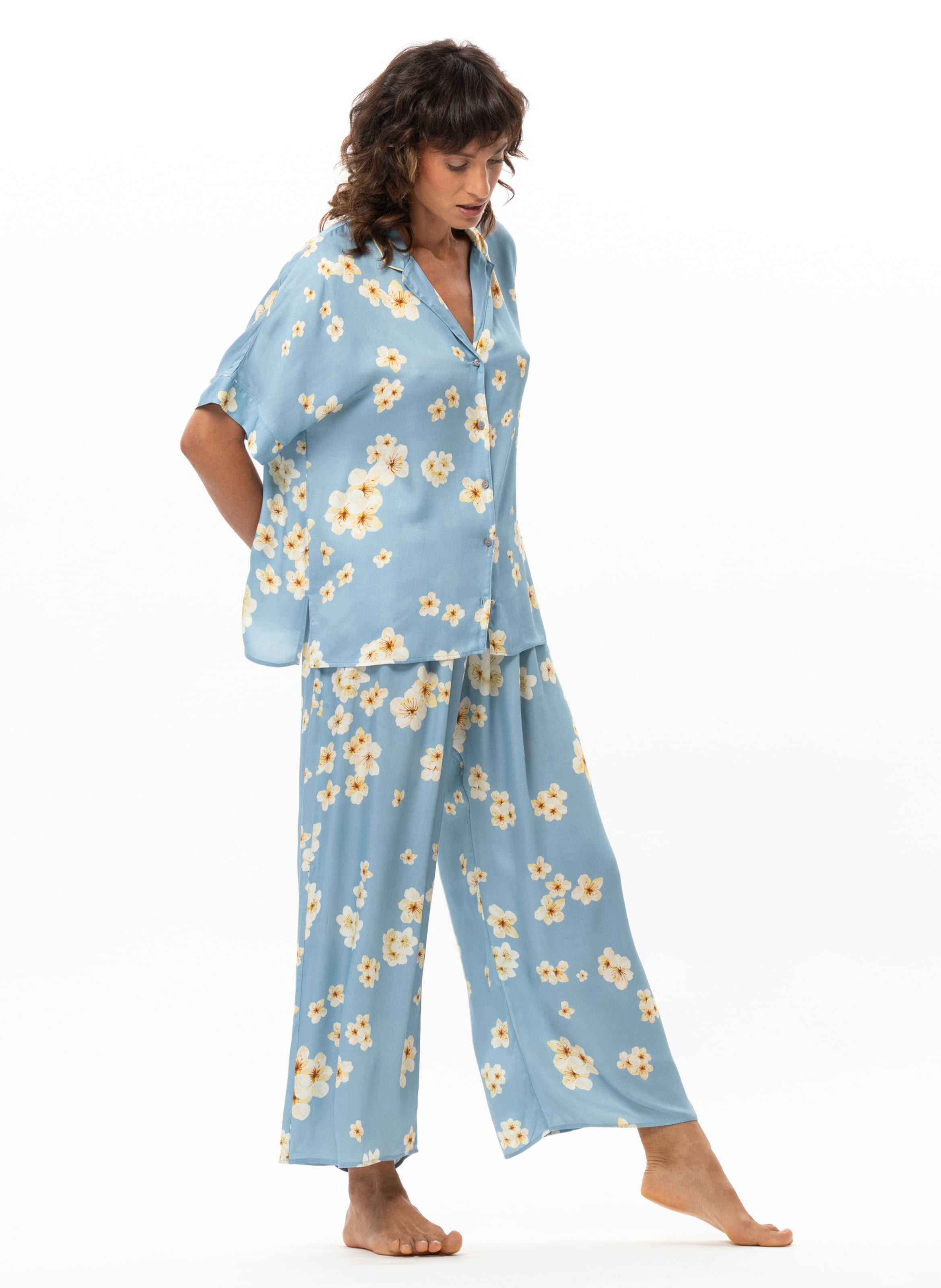 Buttoned viscose pyjama LE CHAT Multicolored