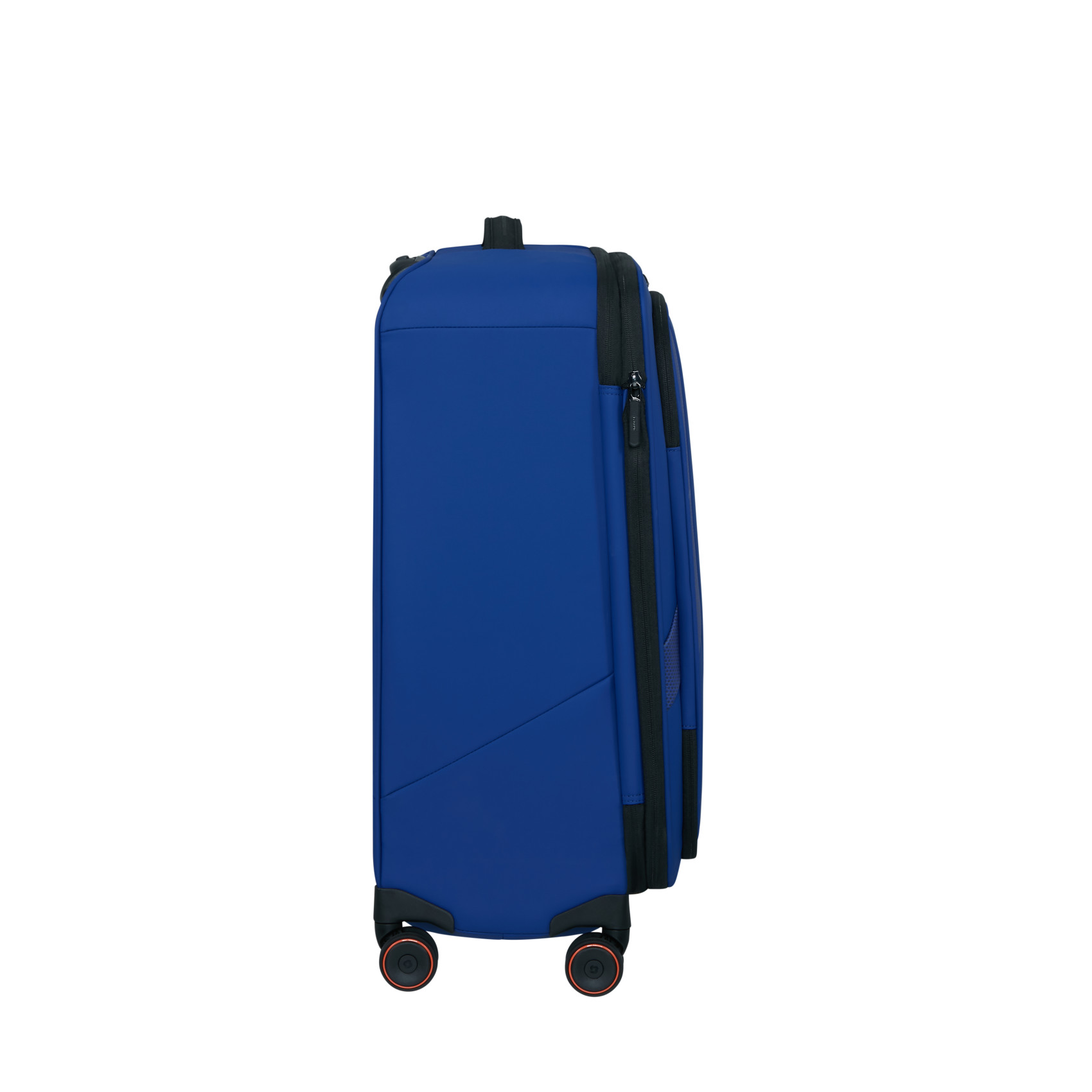 Glazed 4-Wheel Medium Suitcase Blue