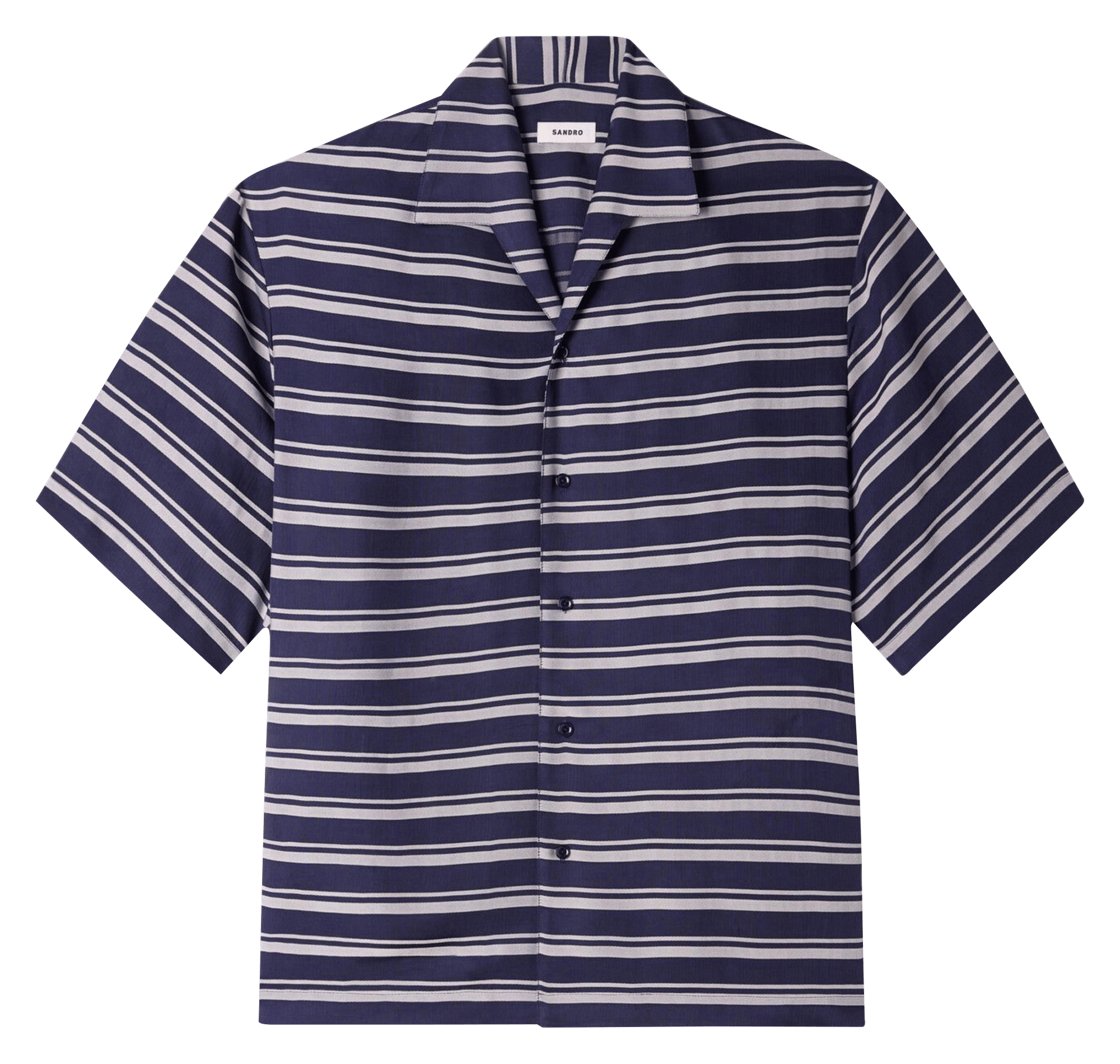 Chemise droite à rayures SANDRO Blue