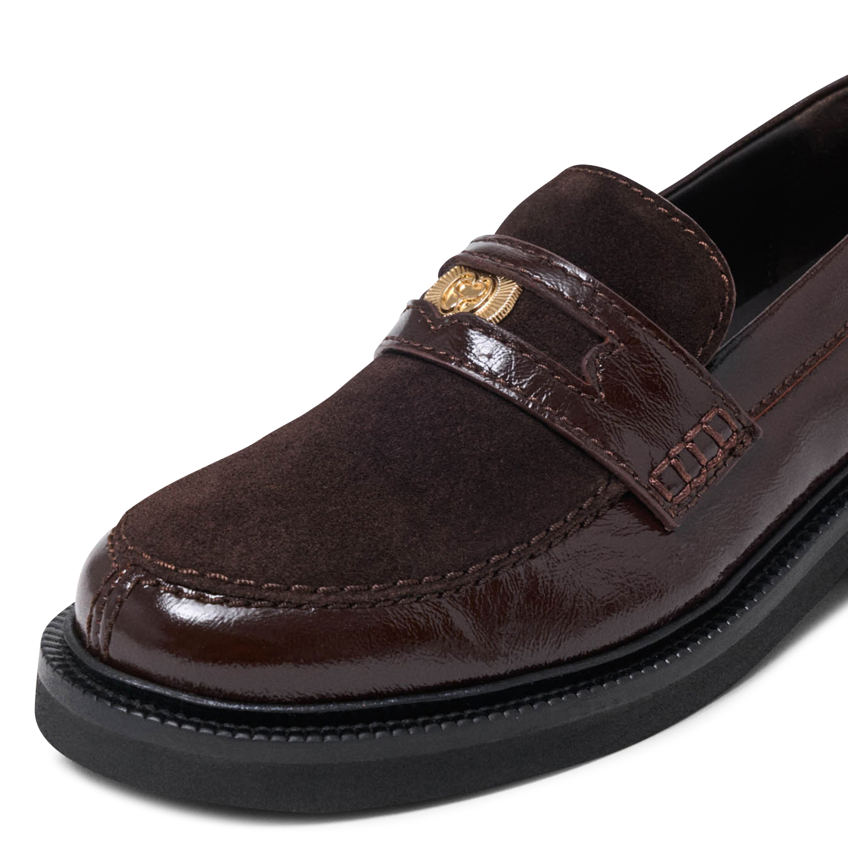 Leren mocassins MAJE Bruin