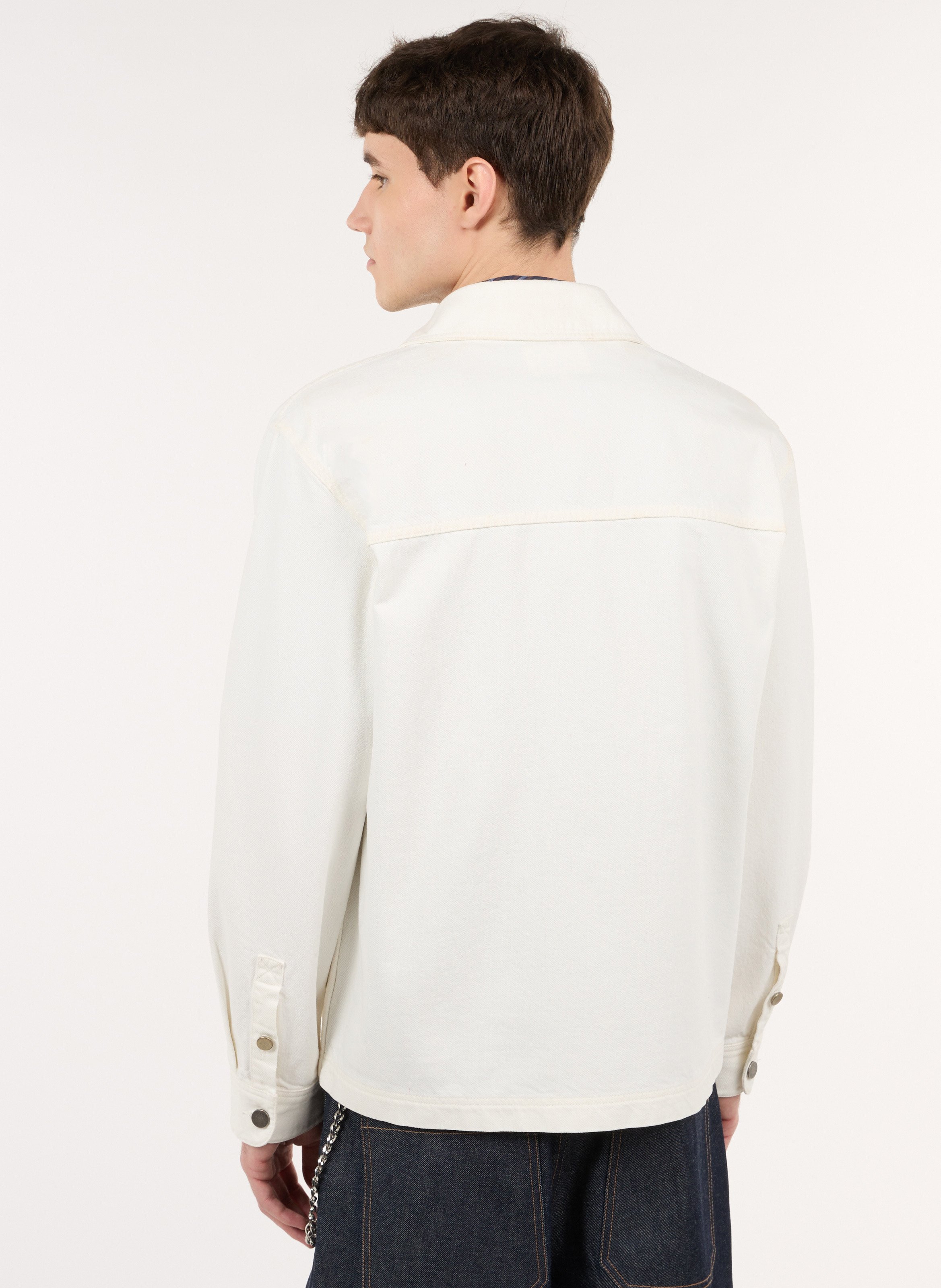 Oversize-Baumwolljacke mit klassischem Kragen SAISON 1865 Beige
