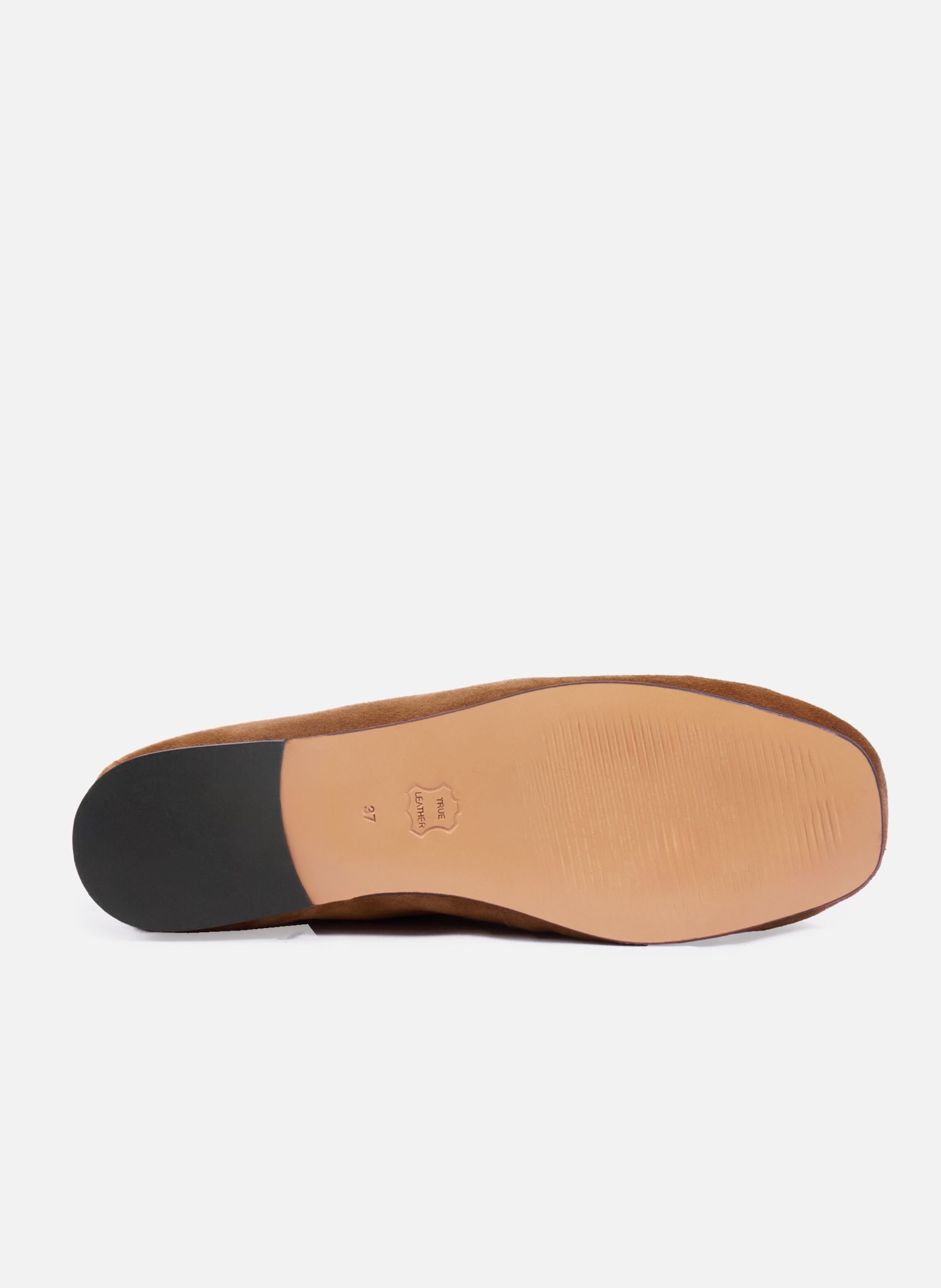Mocassins plissés thaïs cuir daim JULES & JENN Marron