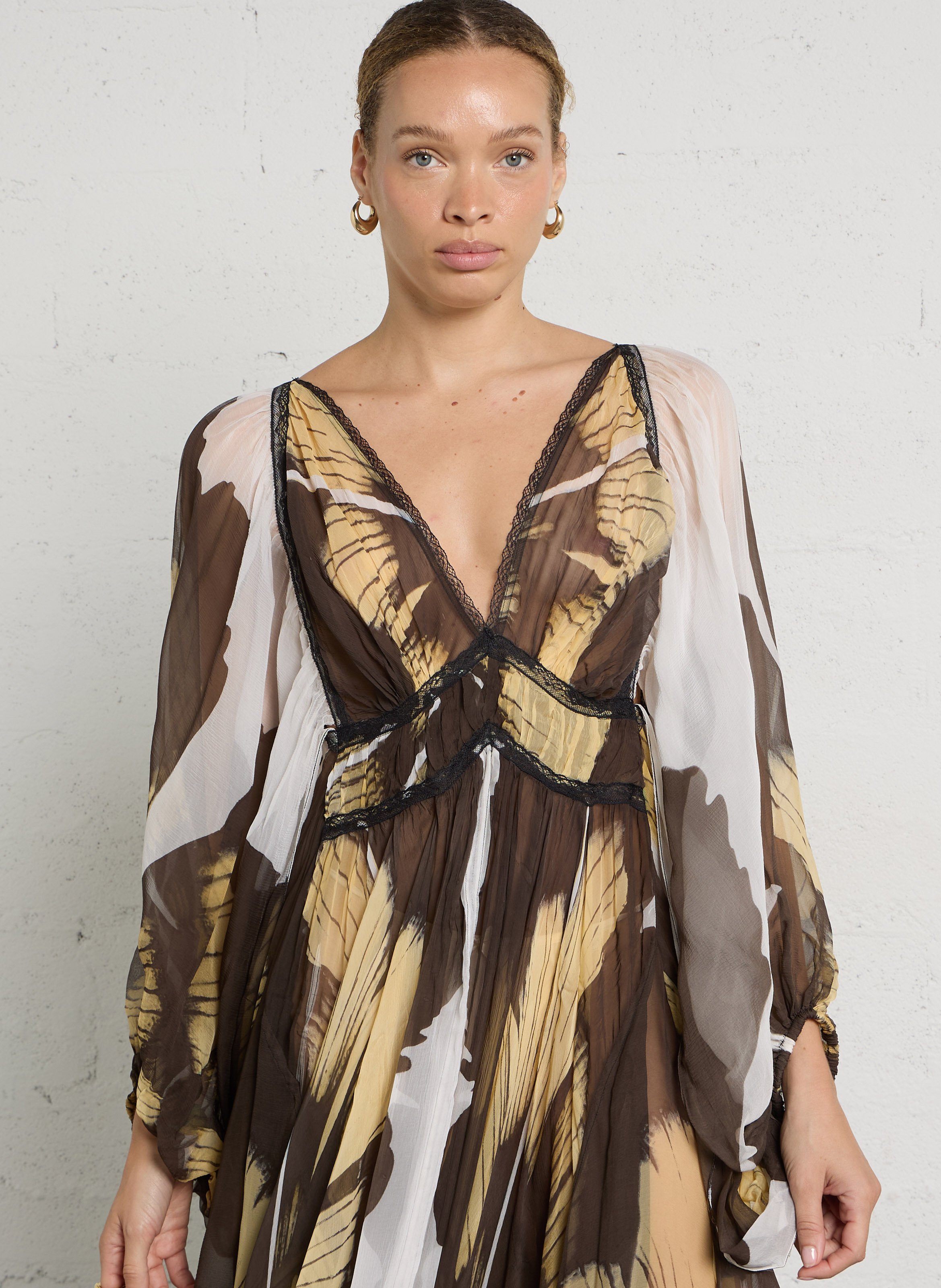 Long printed dress MES DEMOISELLES Black