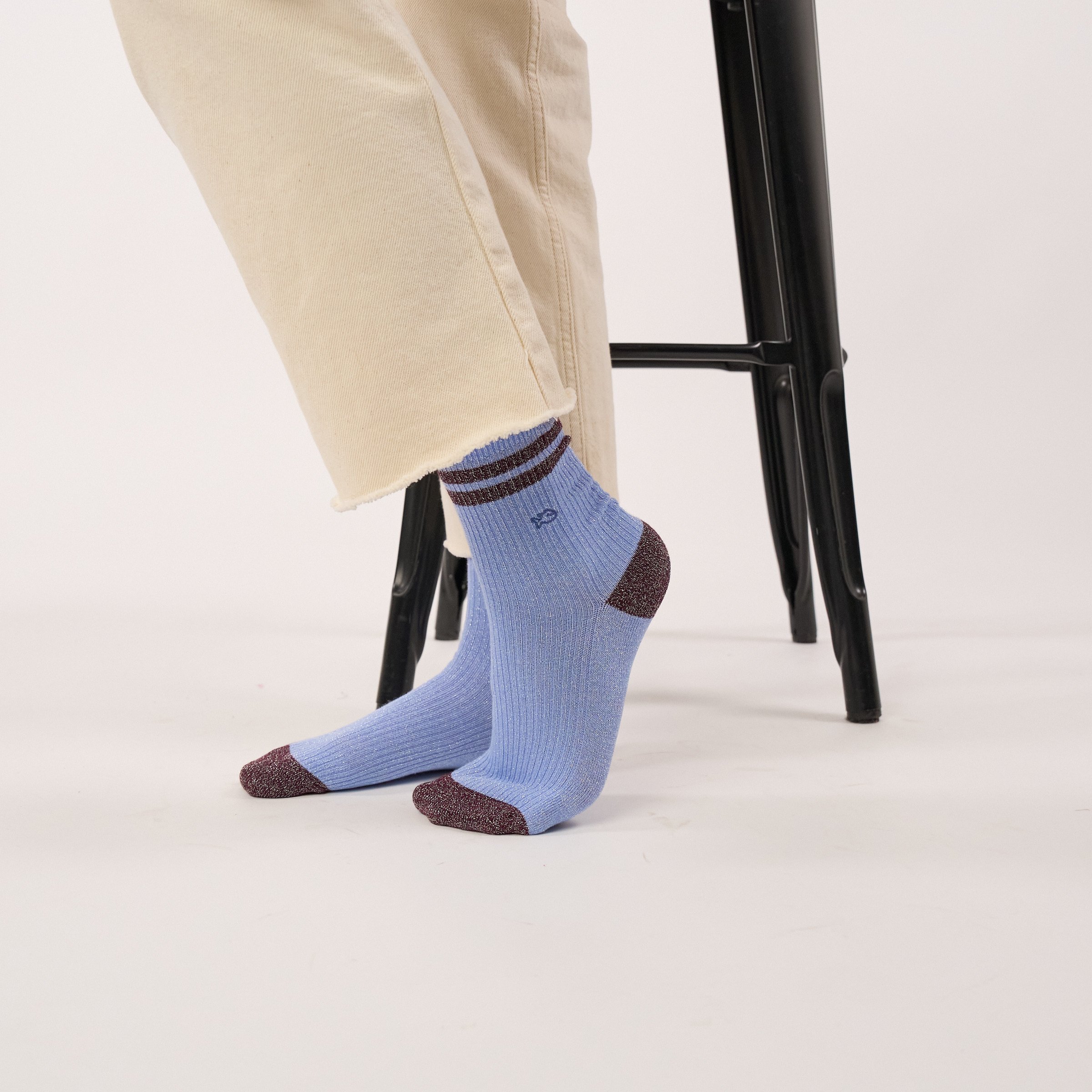 Combed Cotton Vintage Socks | Blue BILLYBELT Women