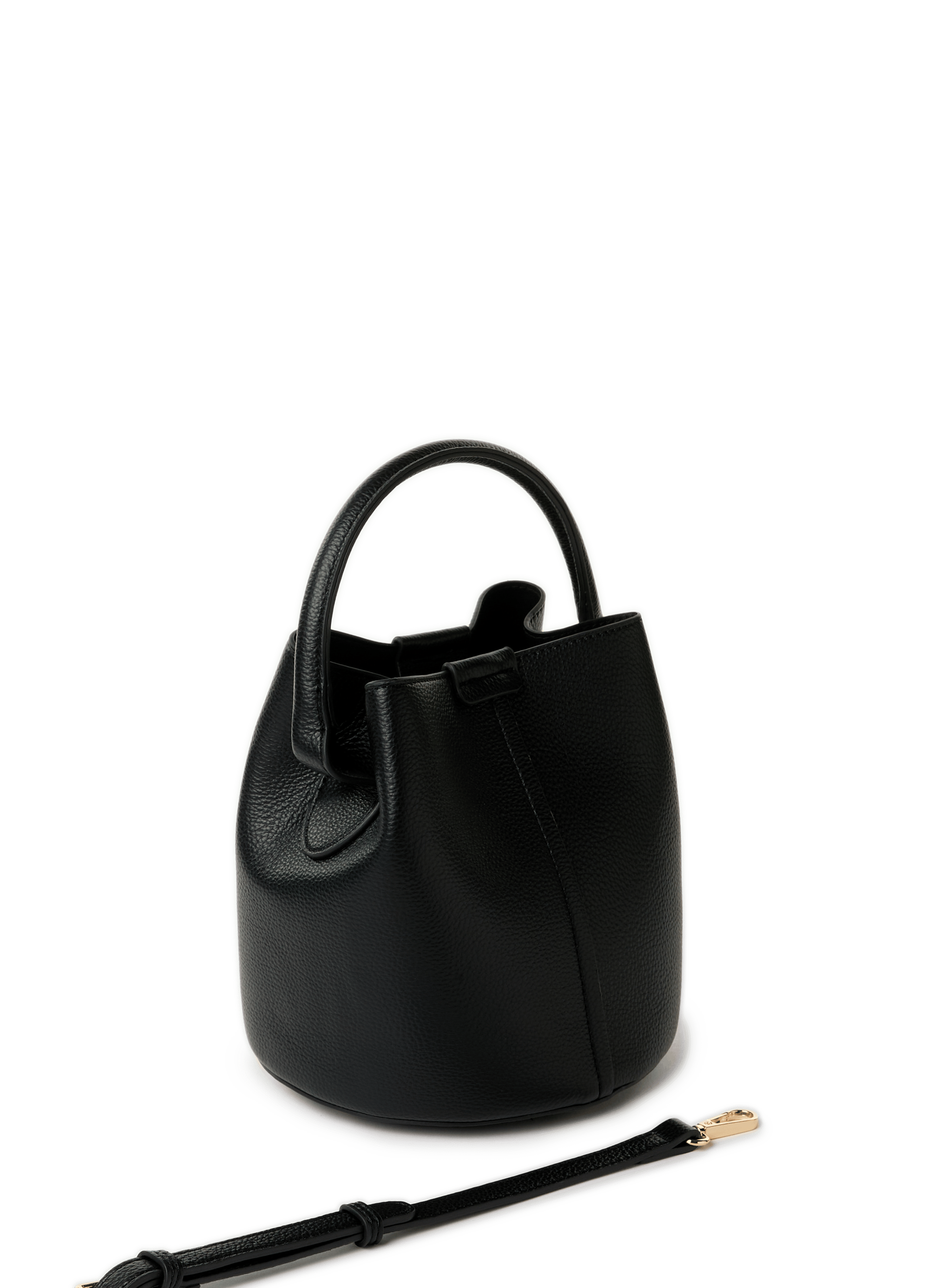 Crackled bucket bag | Black AU PRINTEMPS PARIS Women