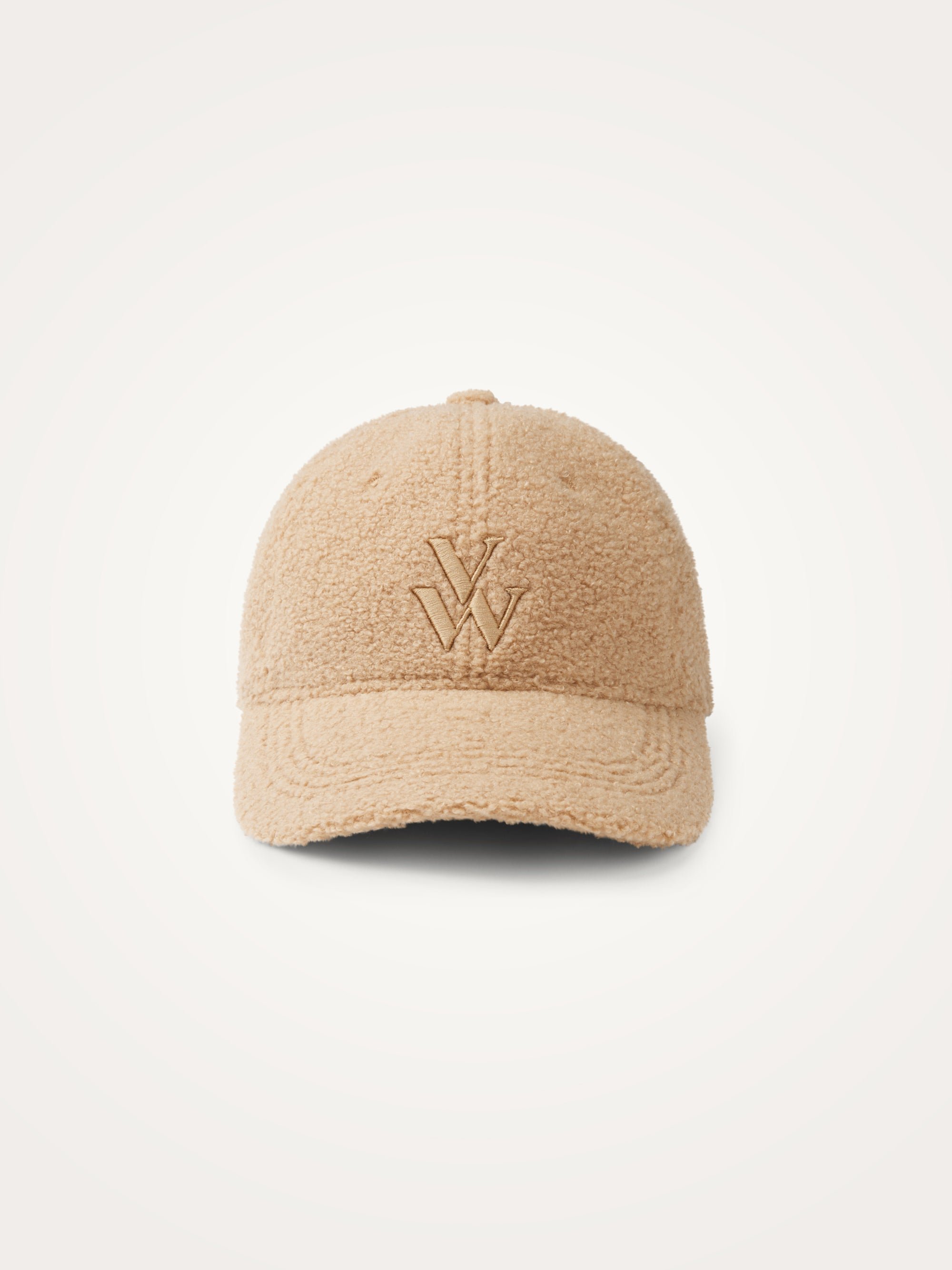 Embroidered monogram cap VANESSA WU Beige