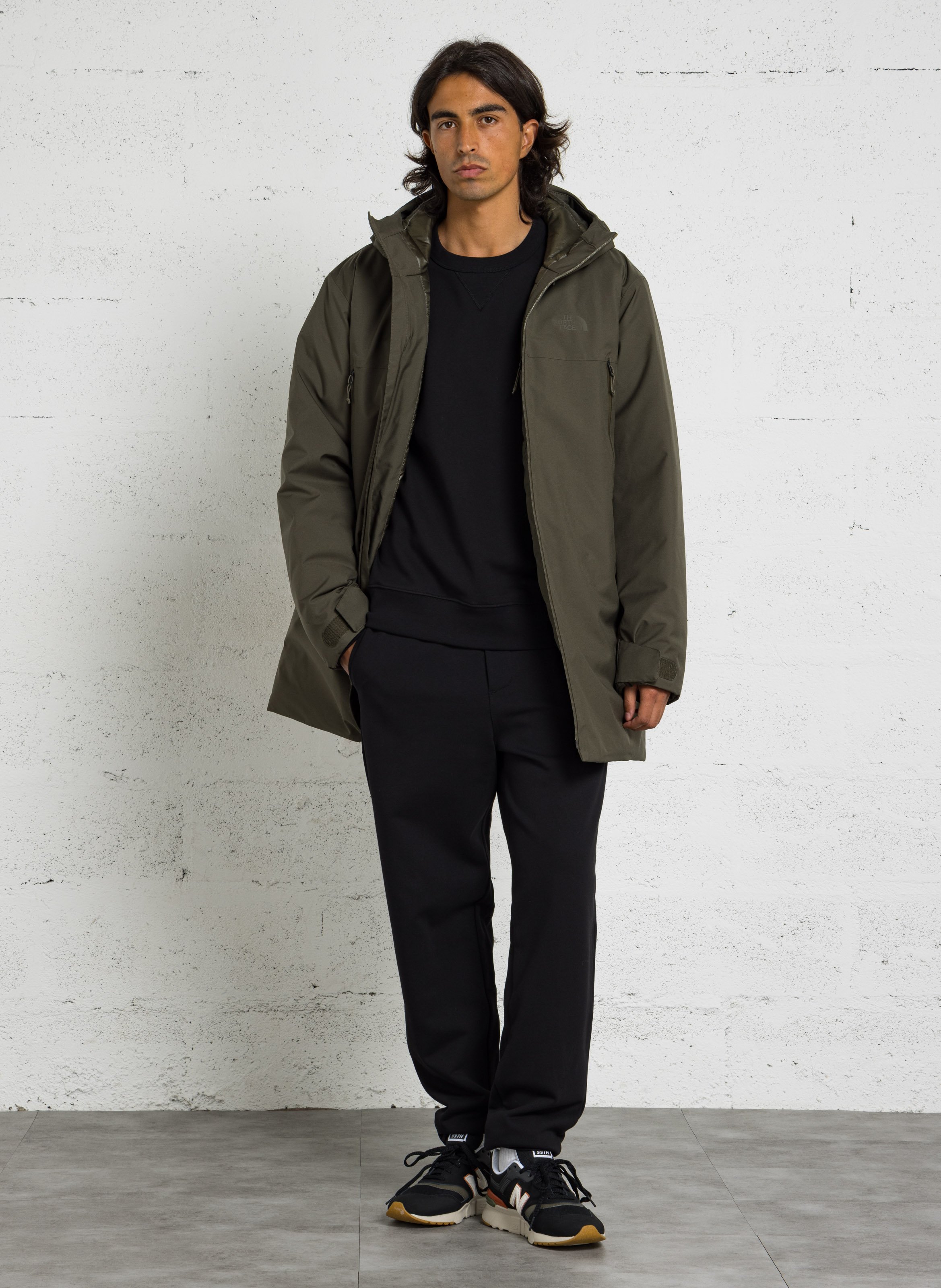 Daunenparka mit Kapuze THE NORTH FACE Grun