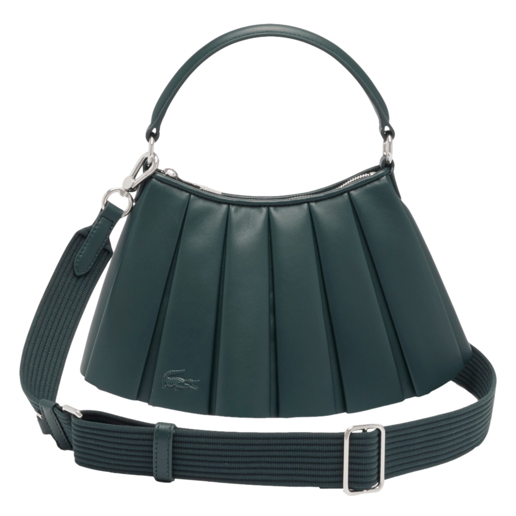 Sac à main petit Lenglen Défilé en cuir LACOSTE Grun