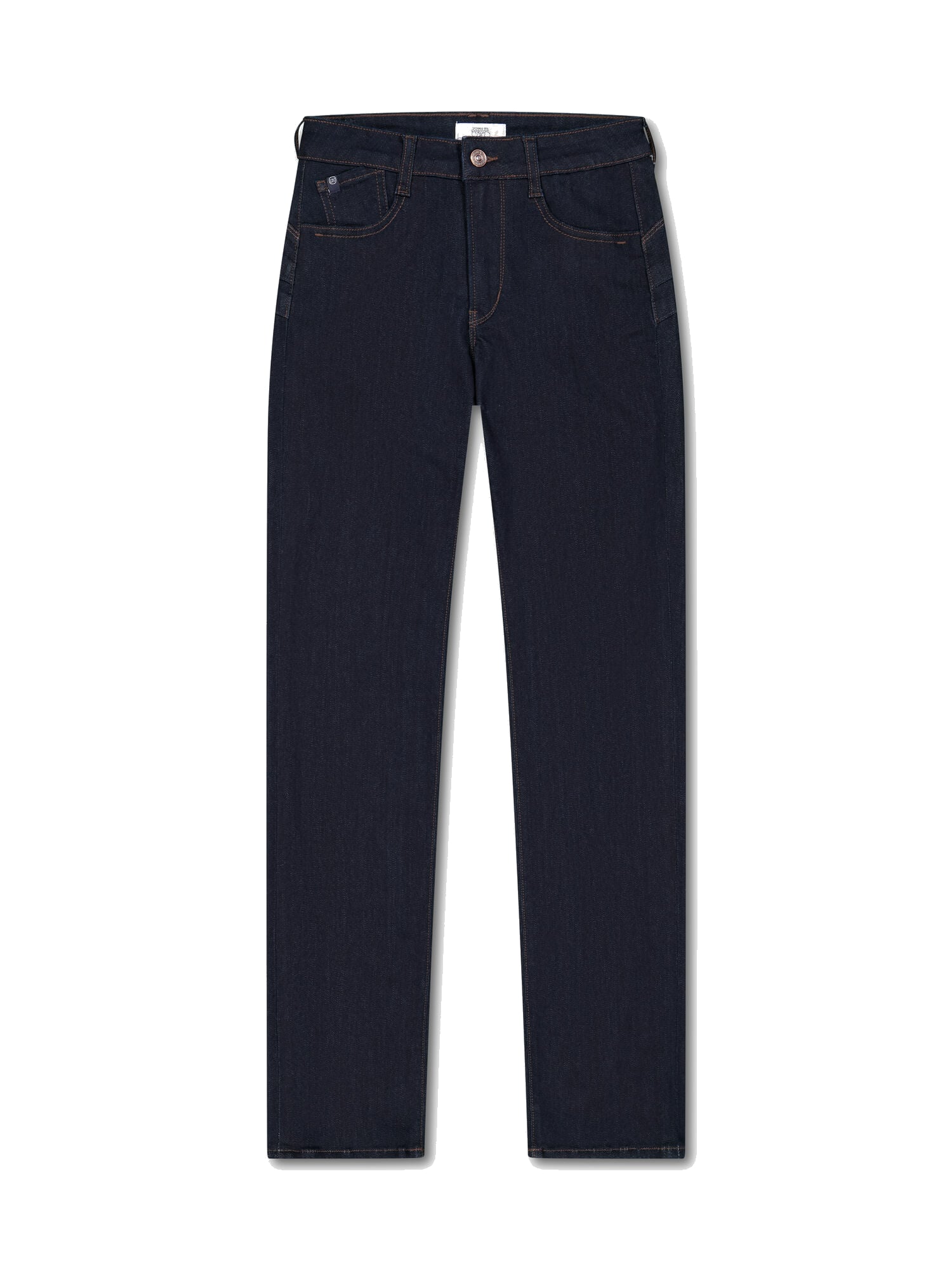 High-waisted straight-leg zip jeans LE TEMPS DES CERISES Blue