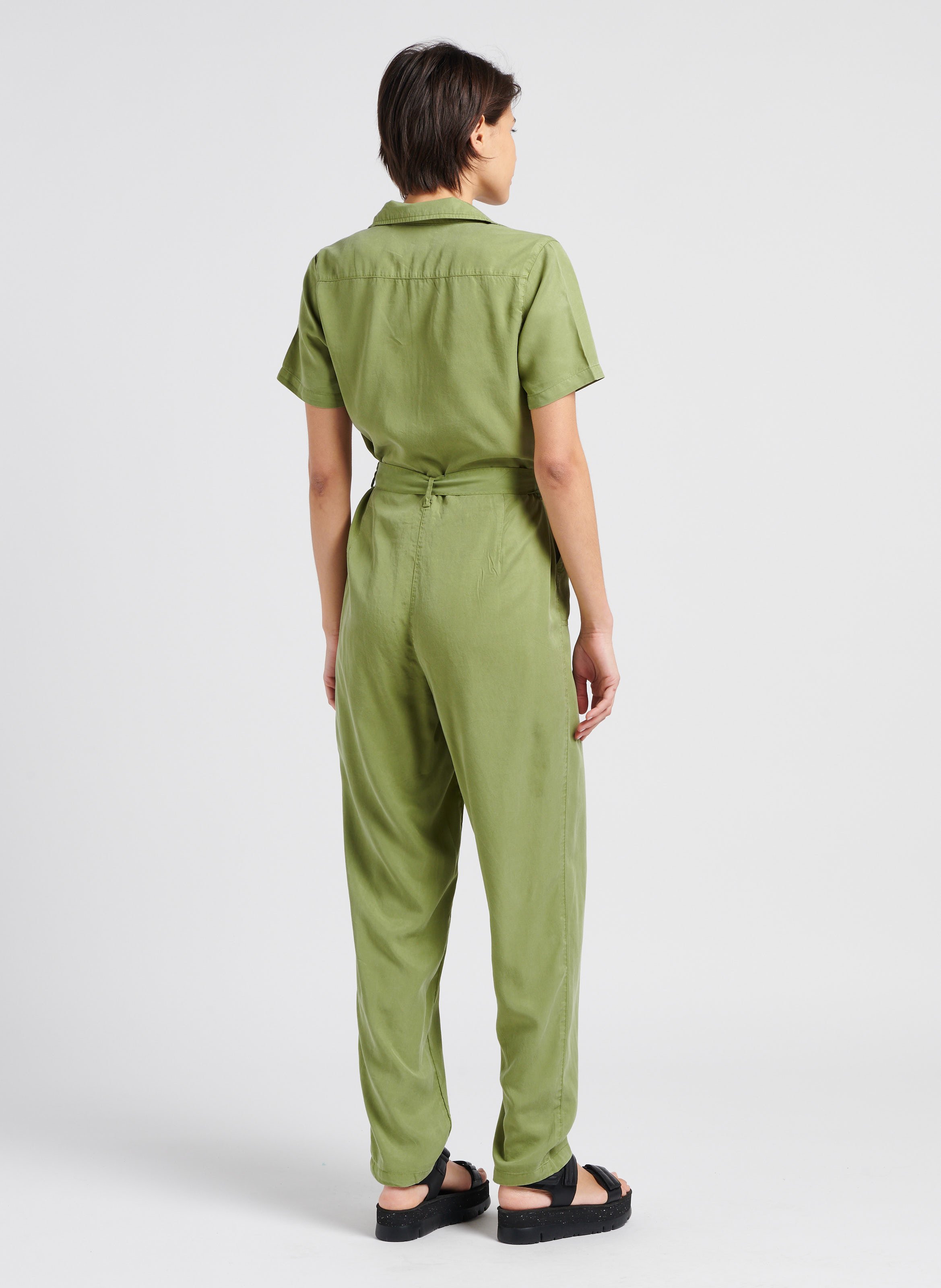 Short-sleeved jumpsuit VILA Green