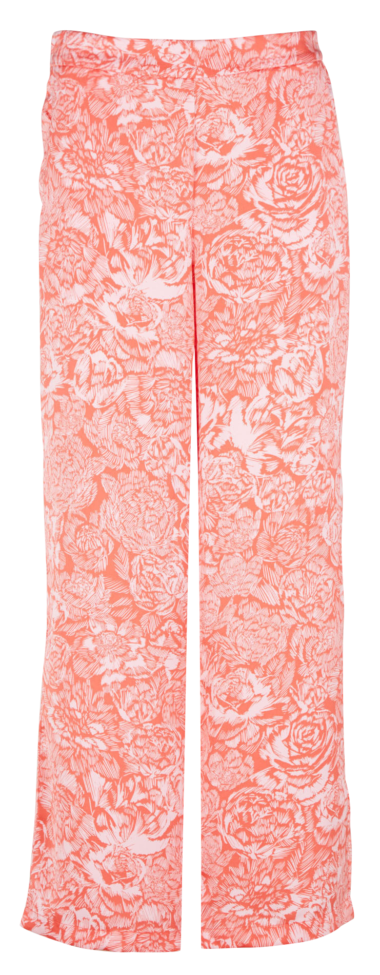 Pantalon large taille haute à imprimé  MOSS COPENHAGEN Rose