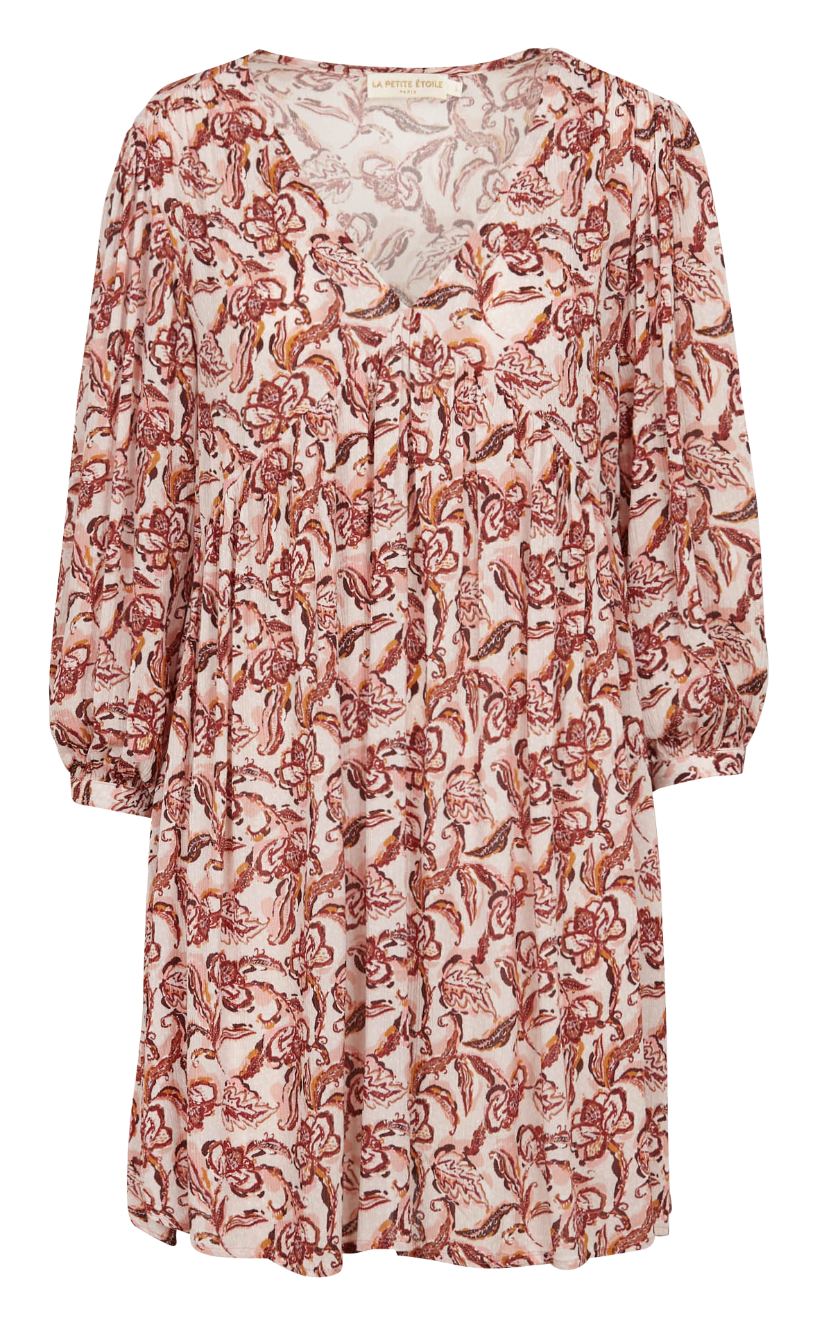 Short printed V-neck dress LA PETITE ETOILE Multicolored