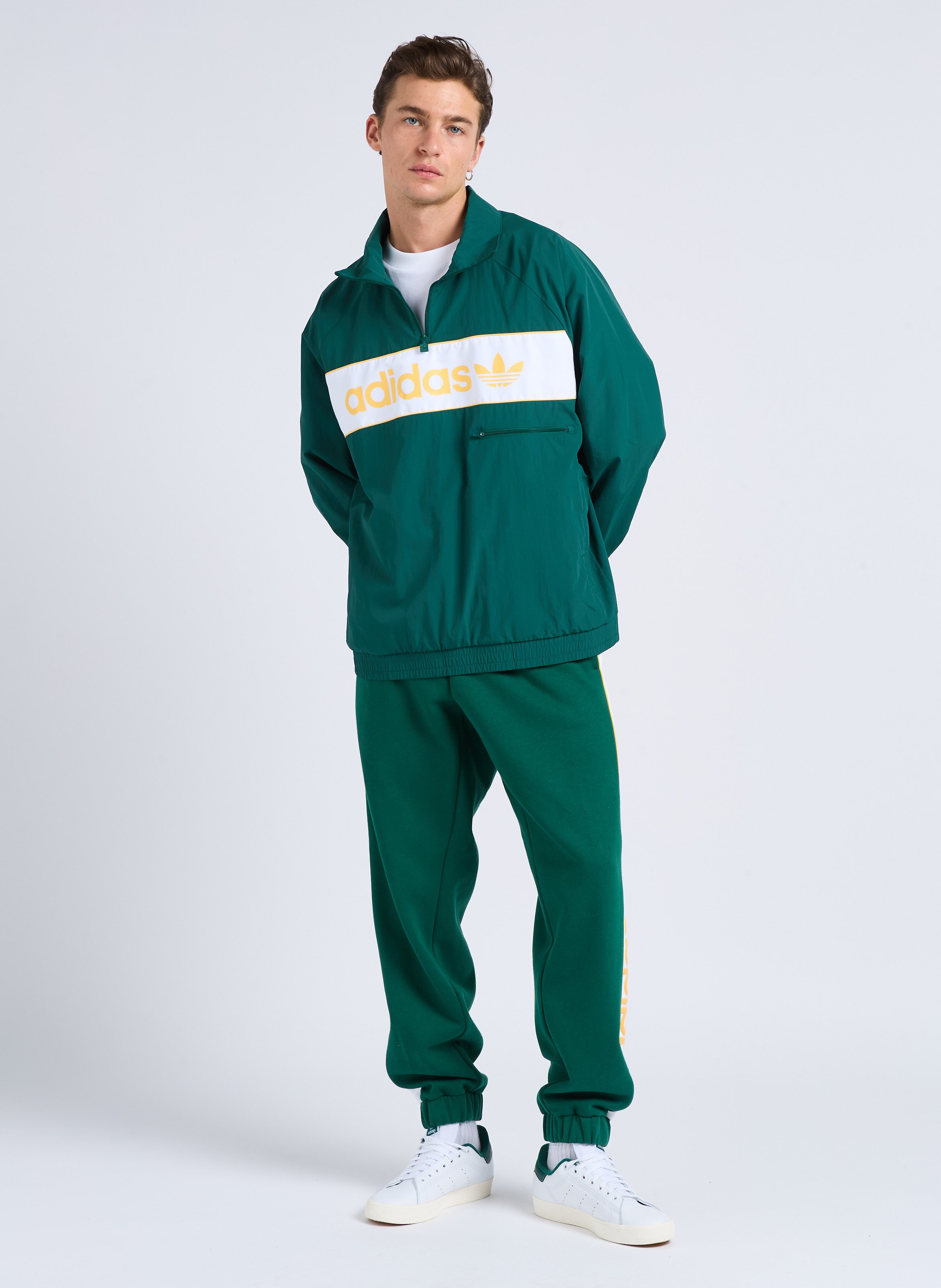 Veste ample col classique sérigraphiée  ADIDAS Vert