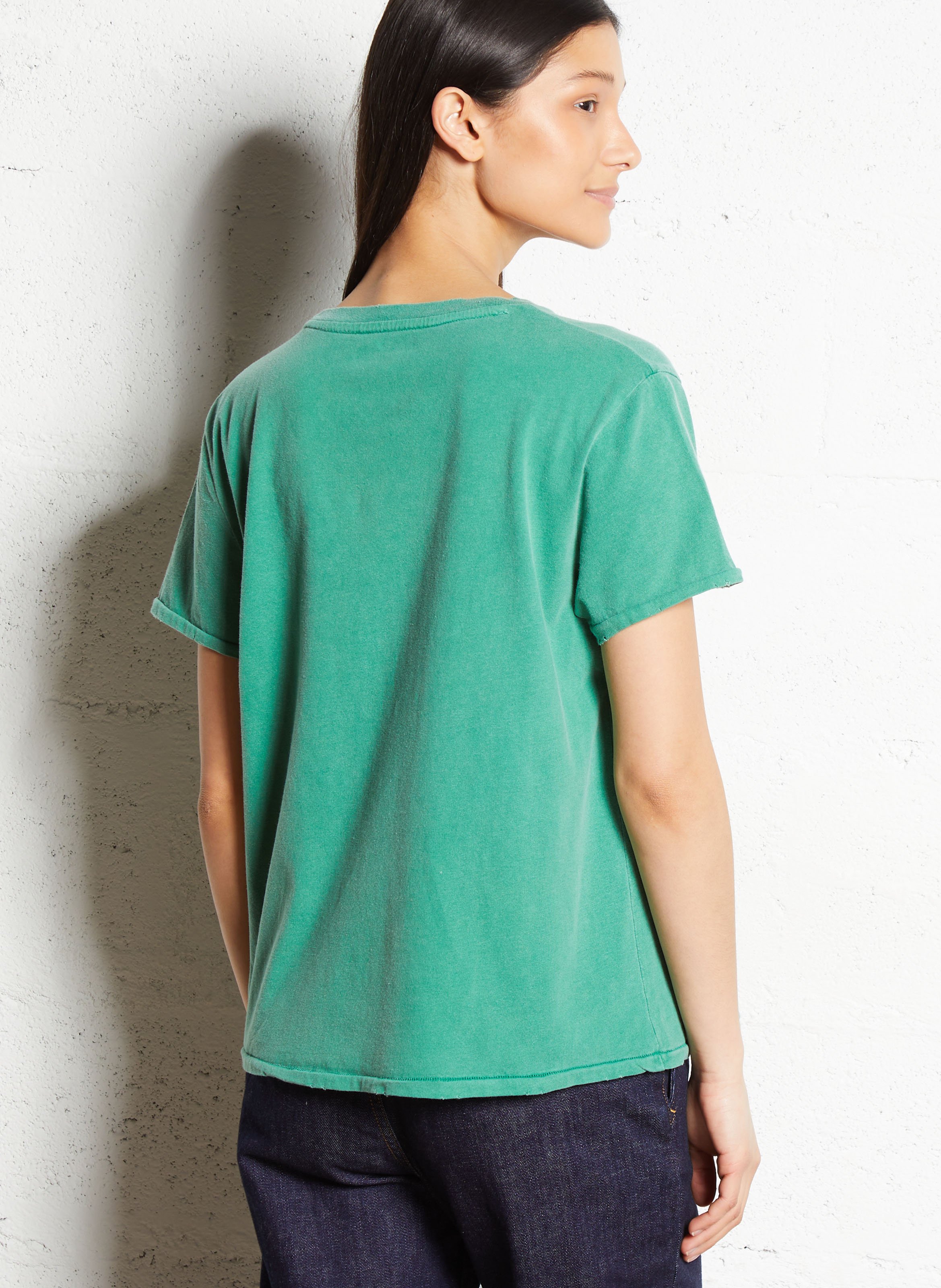 Camiliday round-neck sleeveless cotton top NEWTONE Green