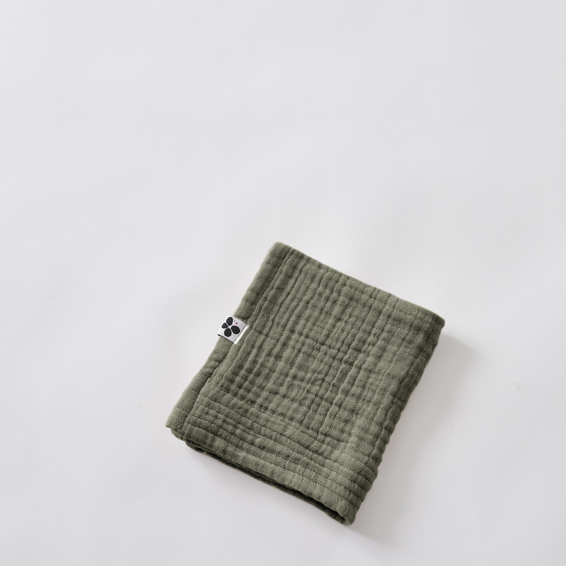 Guest towel 30 x 50 cm plain cotton gauze Gaia L'EFFET PAPILLON