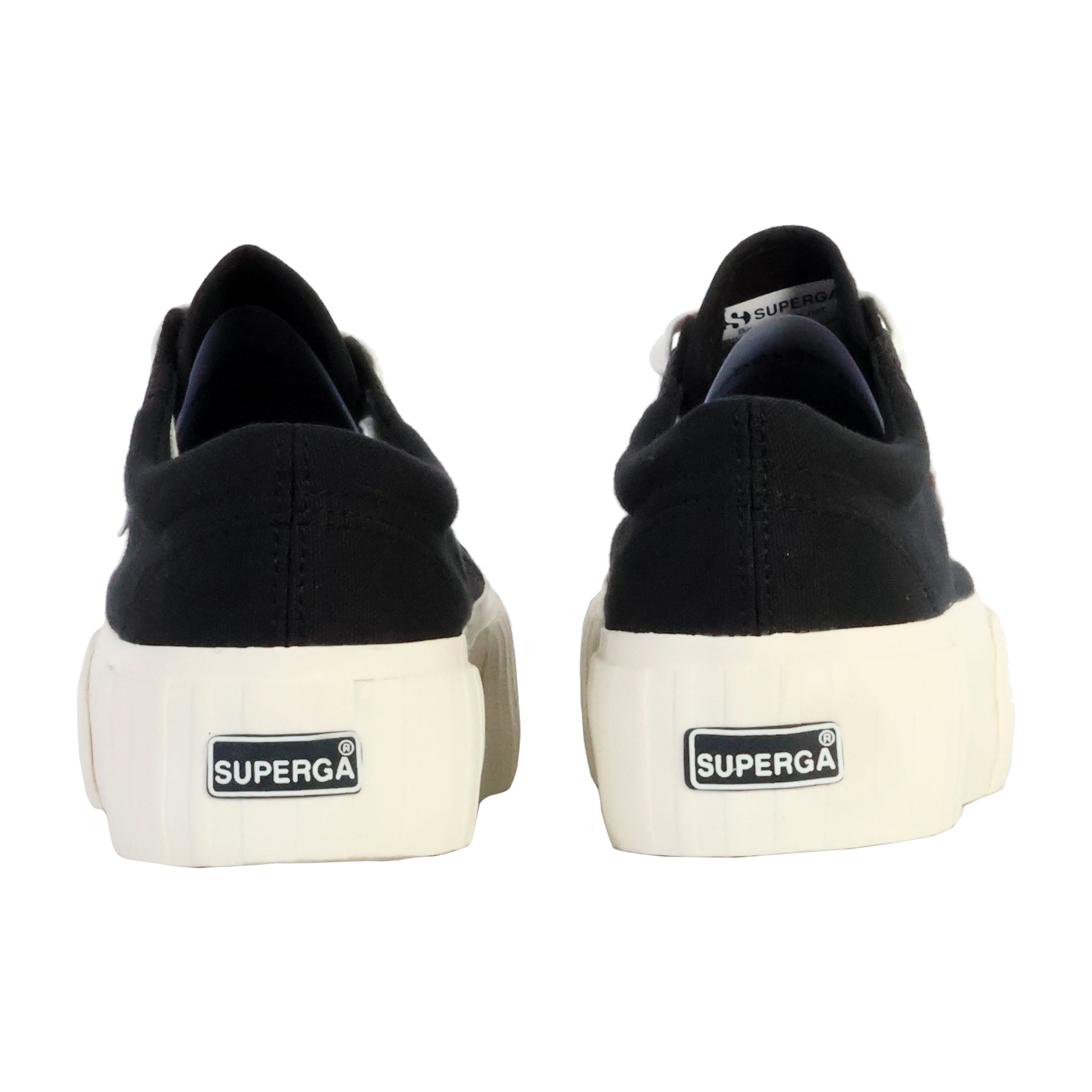 Superga 2631 Stripe Platform Lace-Up Sneakers SUPERGA White