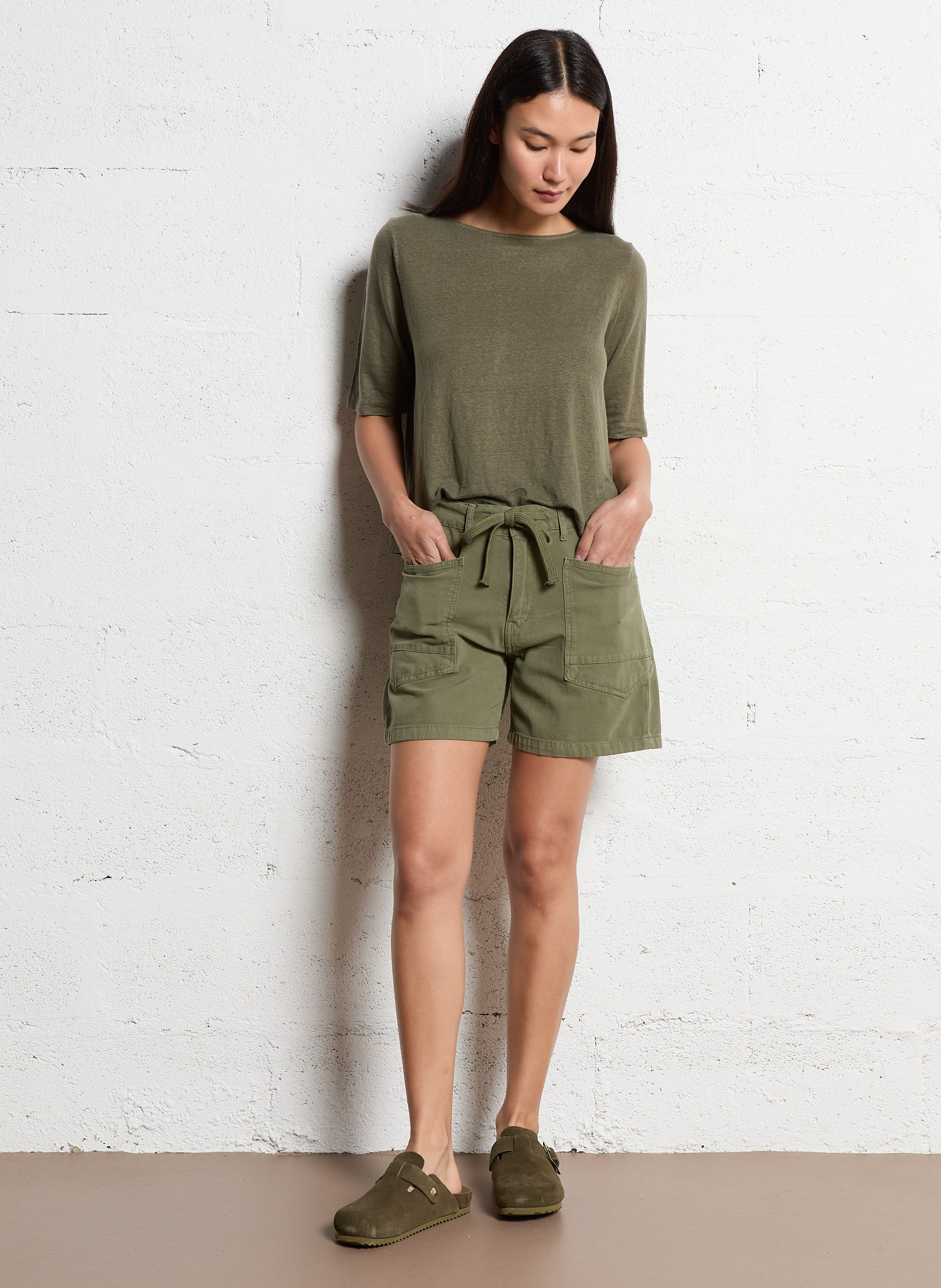 Clogs aus Leder-Mix - Look 1