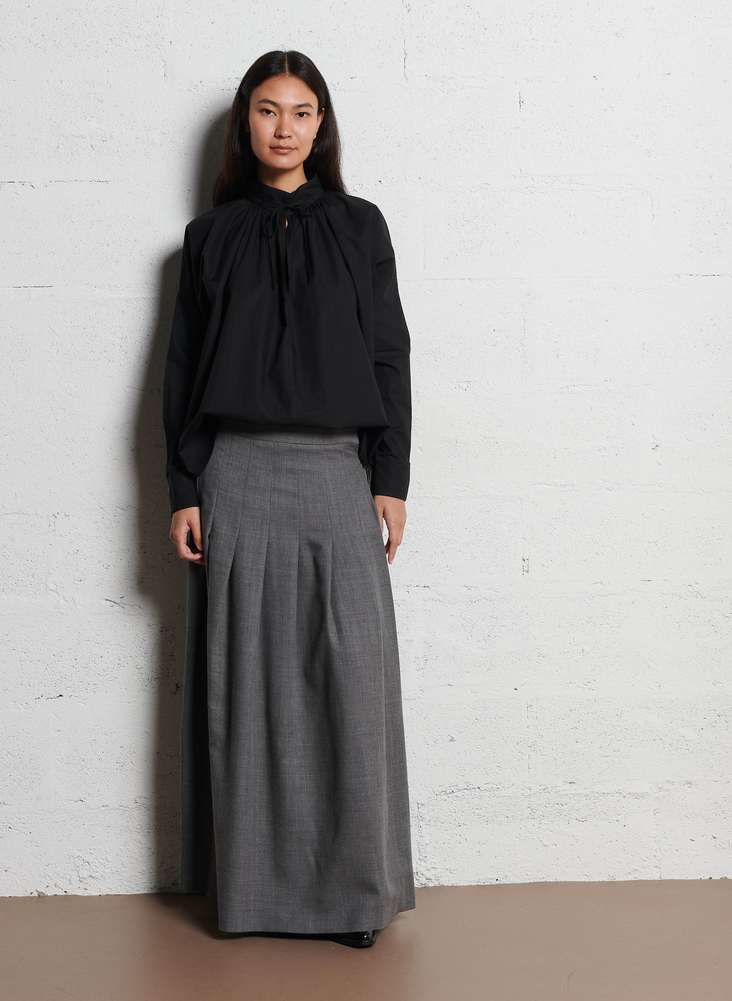 Weite Baumwollbluse LAURENCE BRAS Schwarz