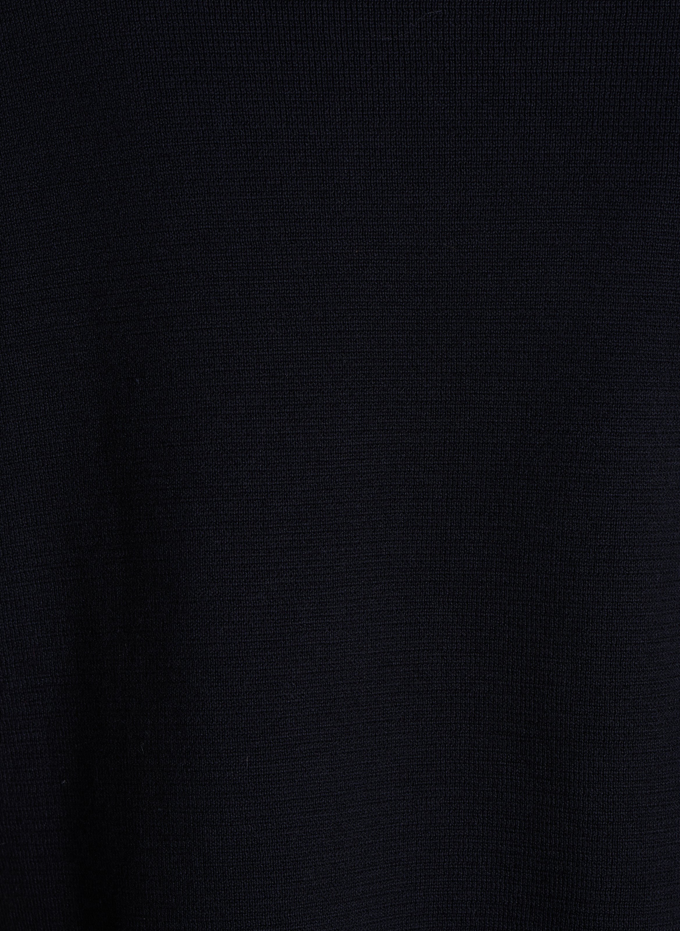 Gilet col chemise en coton bio LA FEE MARABOUTEE Noir